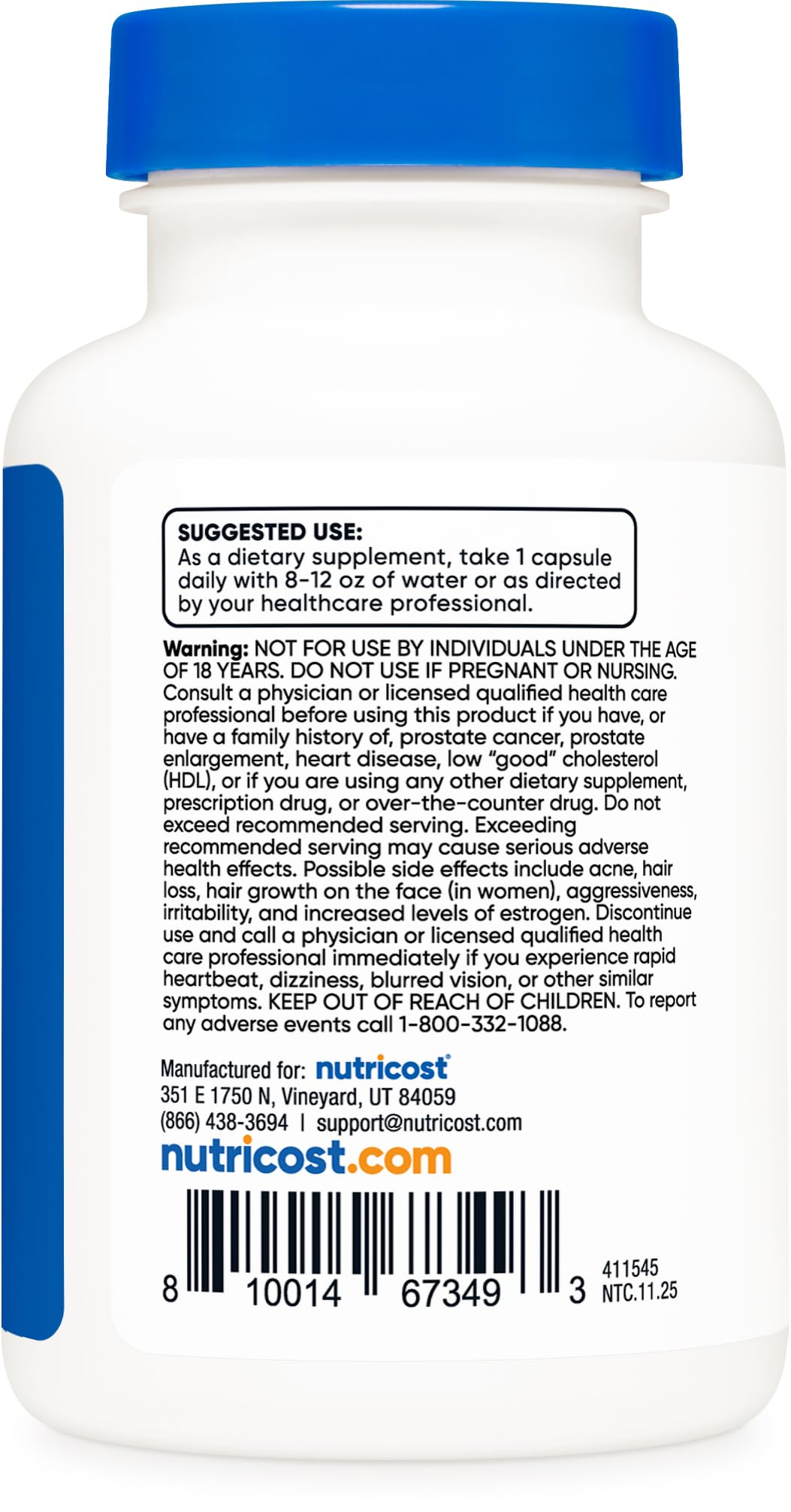 Nutricost Pregnenolone 100mg, 120 Capsules