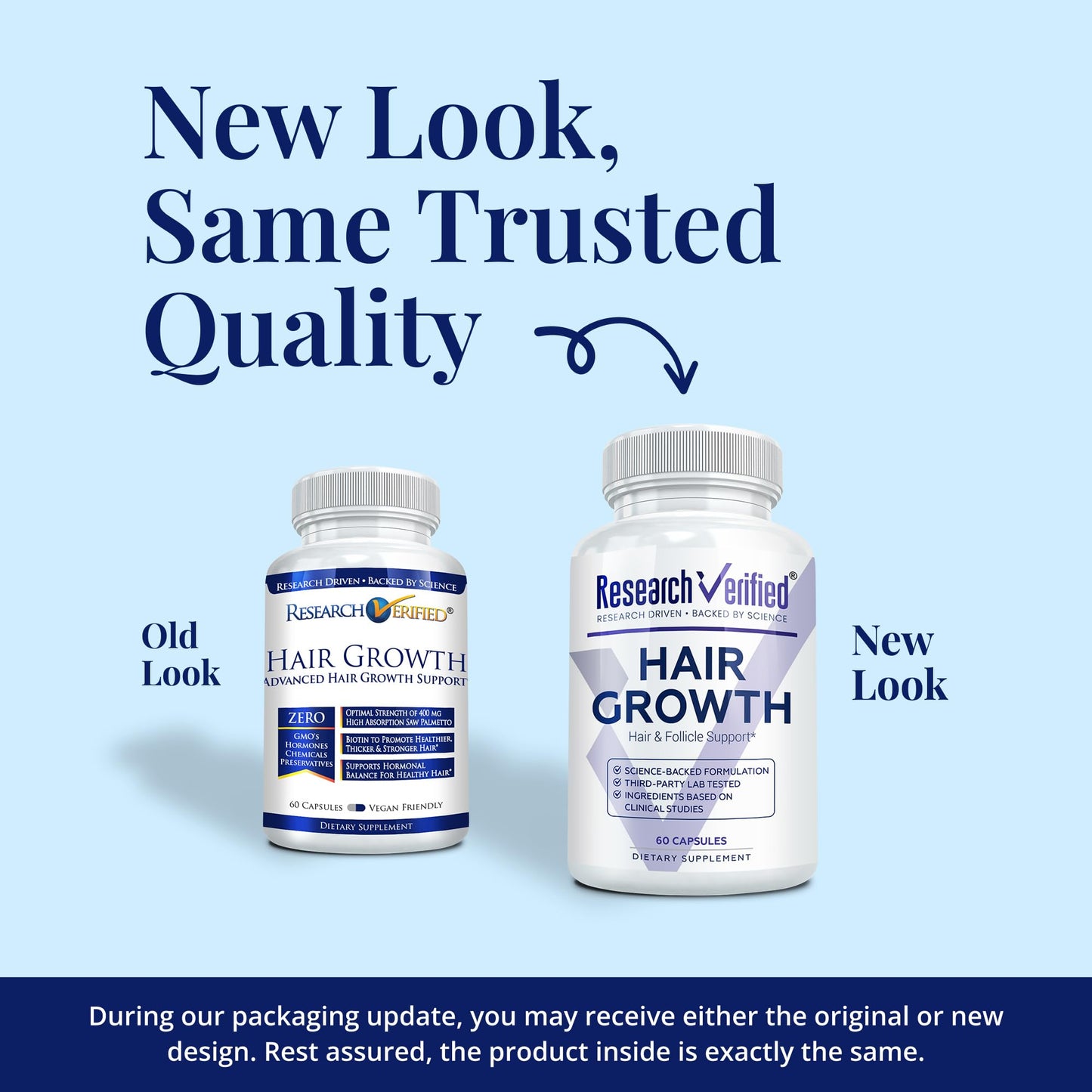 Research Verified Hair Growth Support Capsules 60 Count