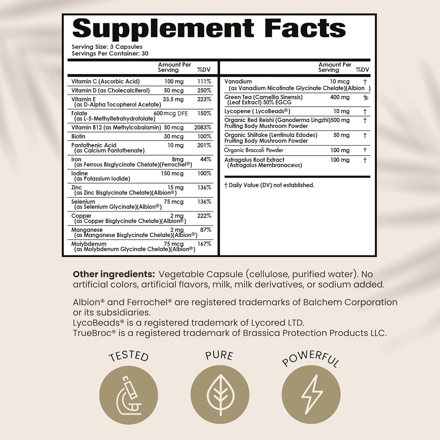 HPD Rx PAPCLEAR OB/GYN Formulated Immune Support Supplement Capsules 180