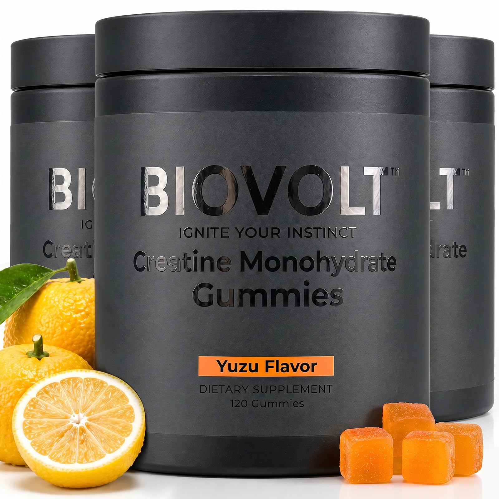 BIOVOLT Creatine Monohydrate 5000mg Gummies 360 Count
