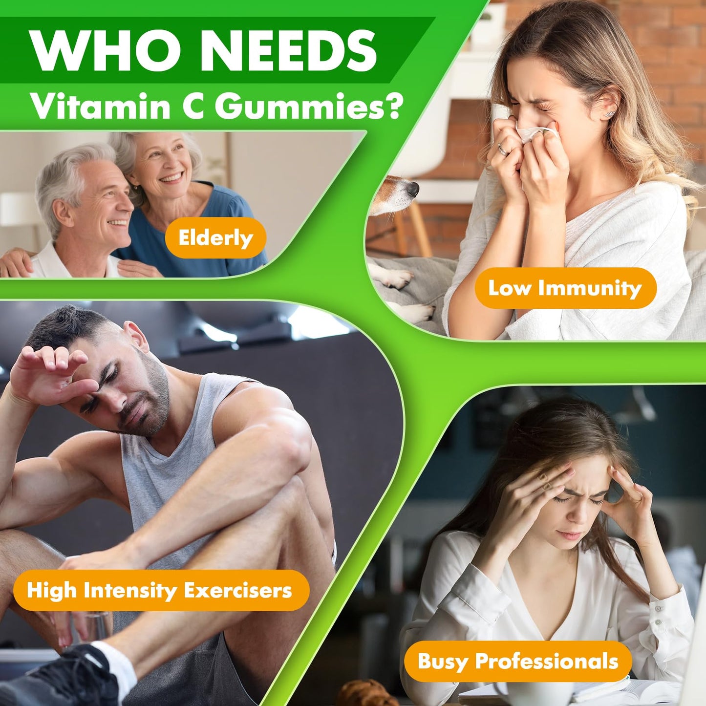 Softbear Liposomal Vitamin C Gummies for Adults & Kids 1000mg 60 Count