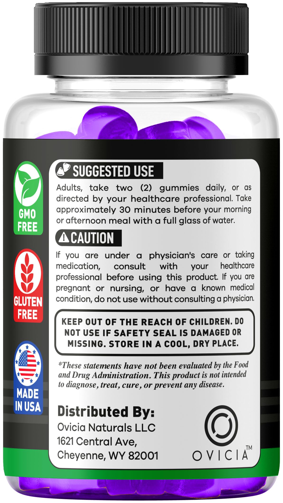 OVICIA Supreme Alpha Gummies, 60 Count