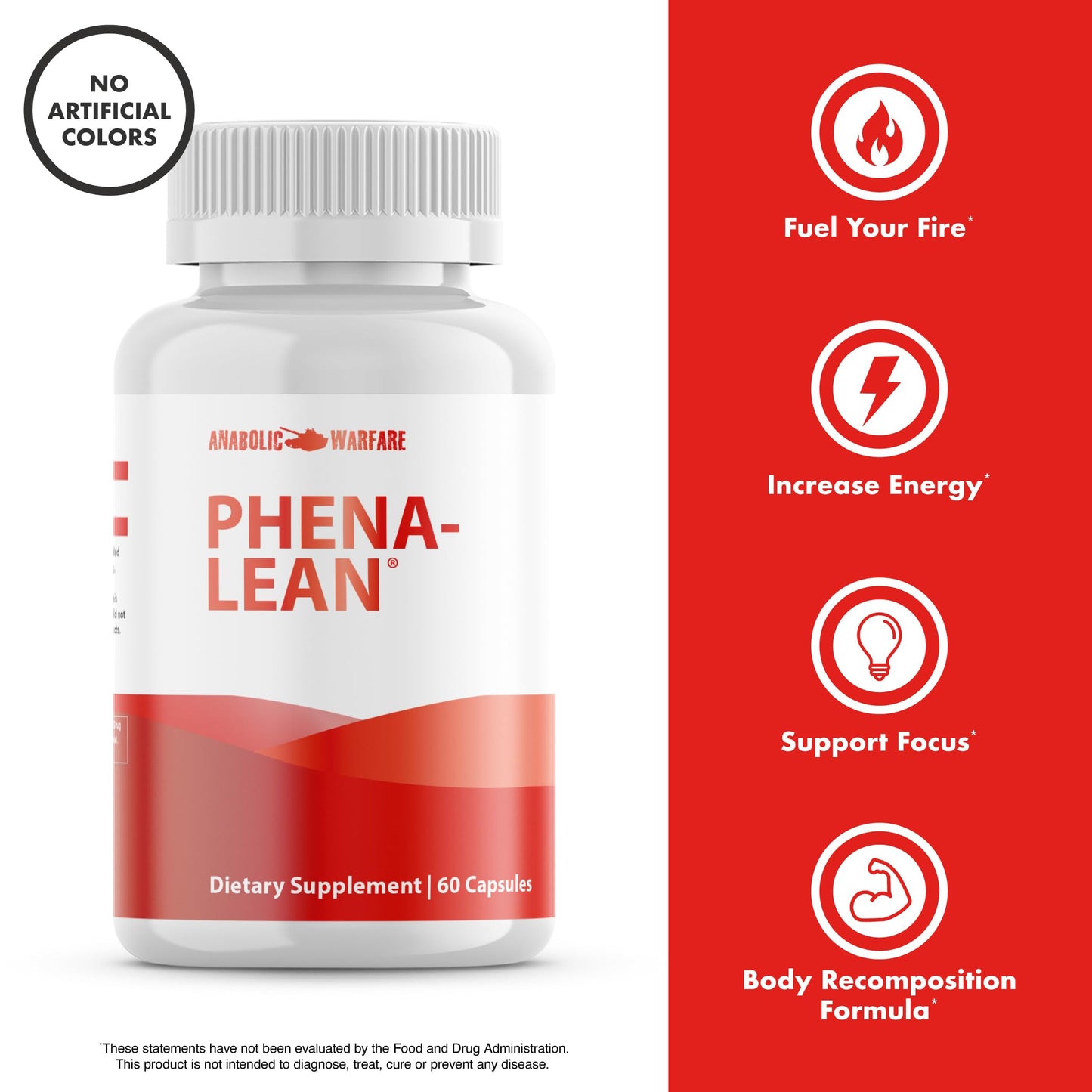 Anabolic Warfare Phena-Lean Premier Supplement from Thermogenic Body Composition – 60 Capsules