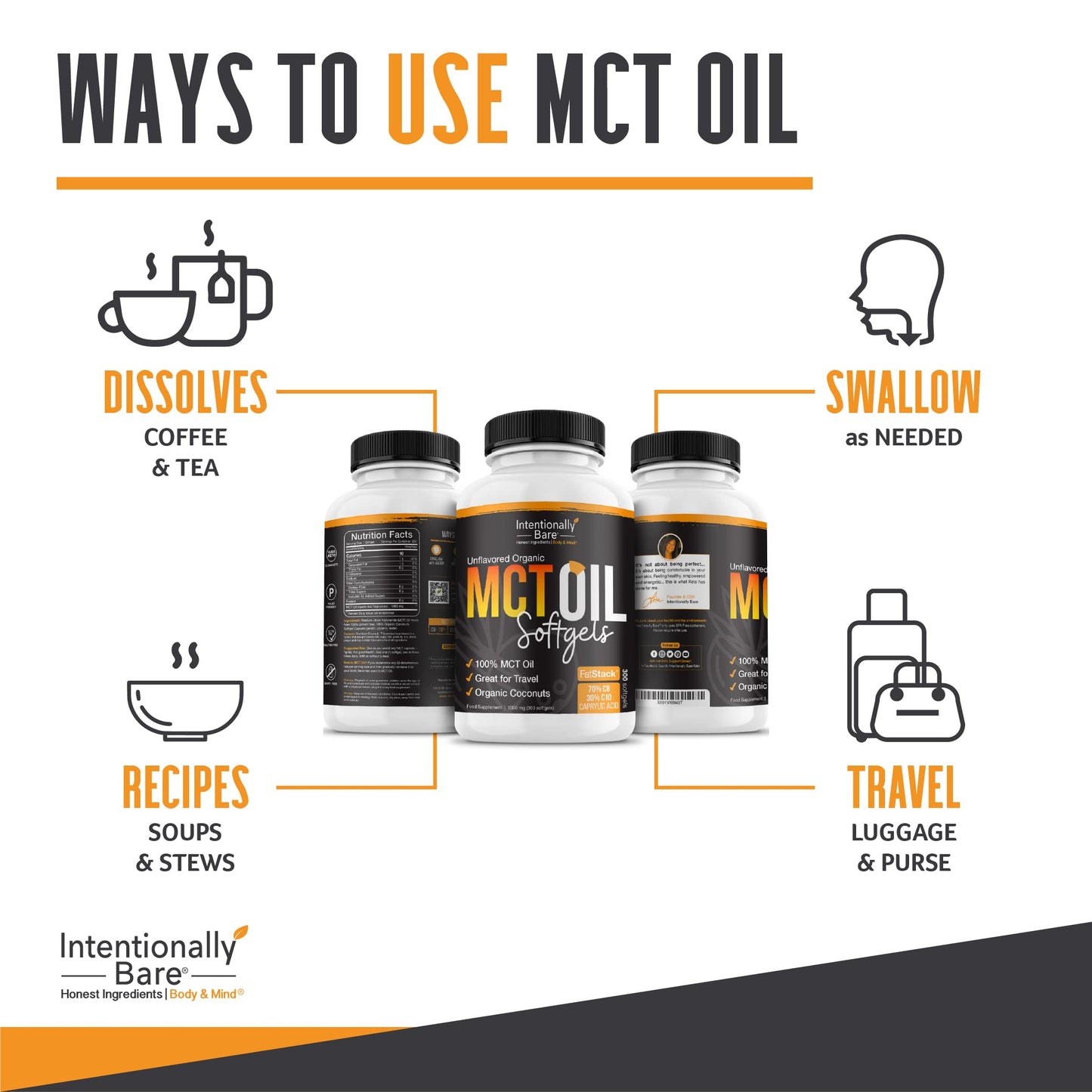 Intentionally Bare MCT Oil Powder Bundle, 2-Pack