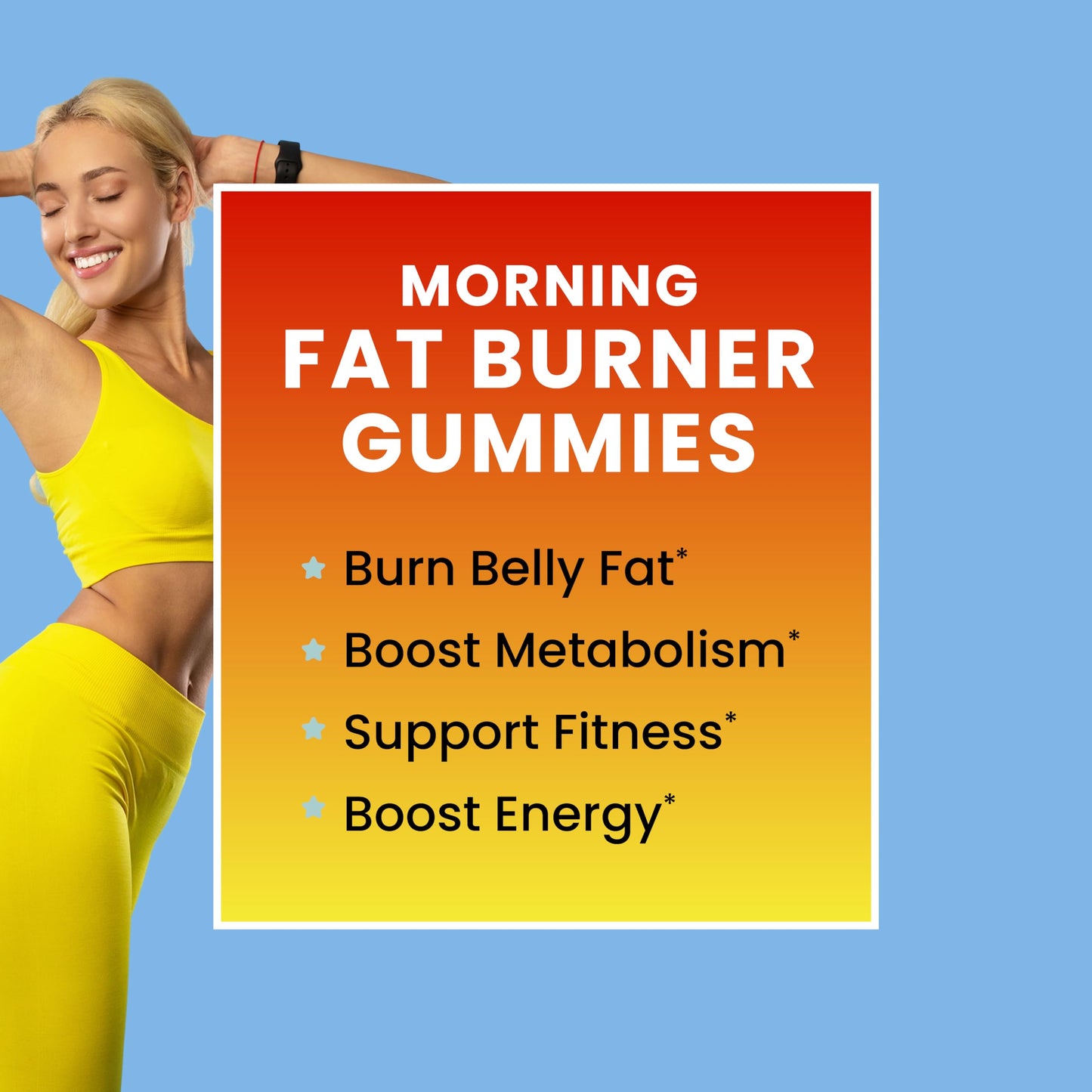 Nobi Nutrition Morning Fat Burn Gummies & Testosterone Booster Supplement, Fat Burner & Metabolism Support with Green Tea & Raspberry Ketones, Appetite Suppressant & Energy Support, 120 Gummies