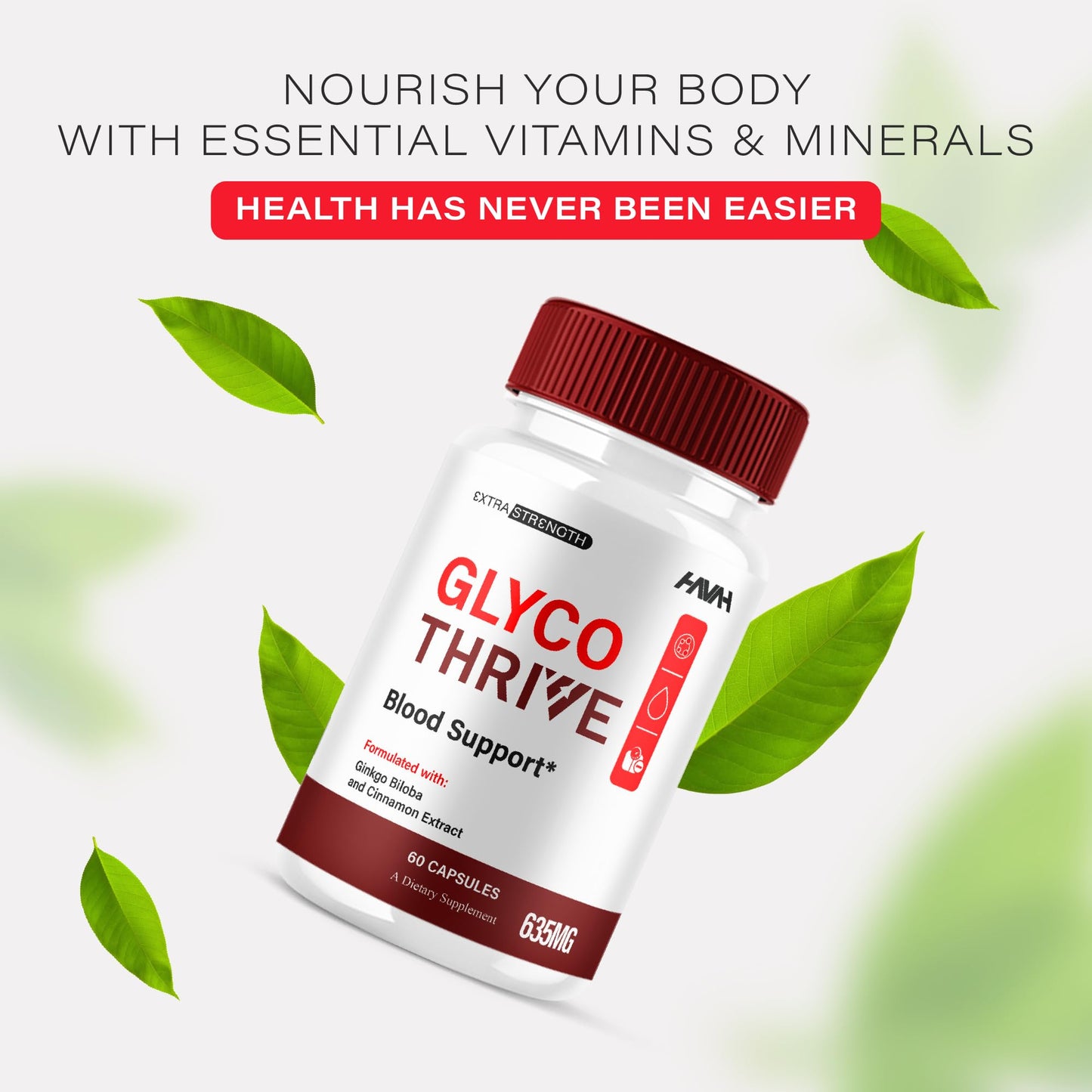 Havah Glyco Thrive Blood Support Capsules, 60 Count