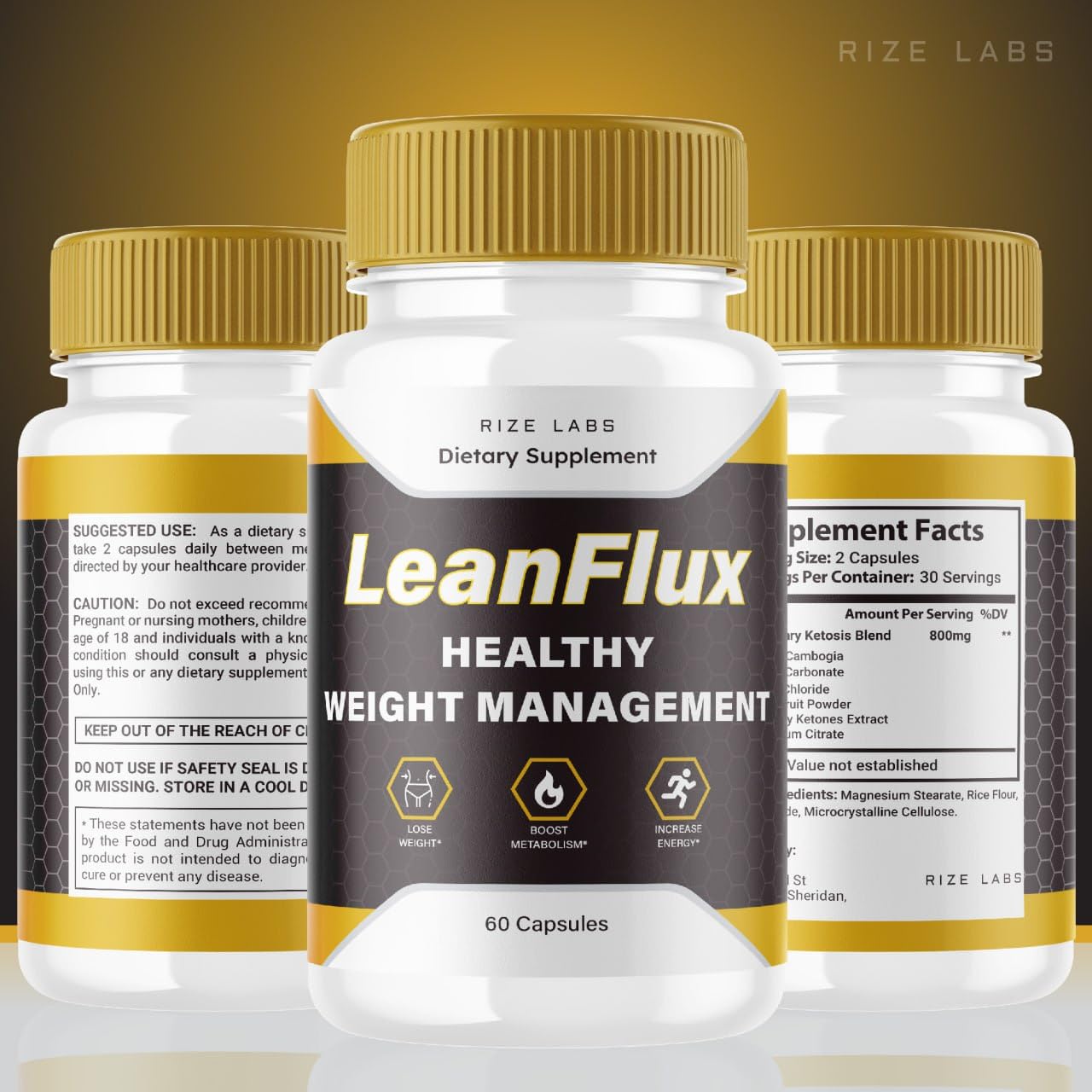 rize labs LeanFlux Capsules 60 Capsules
