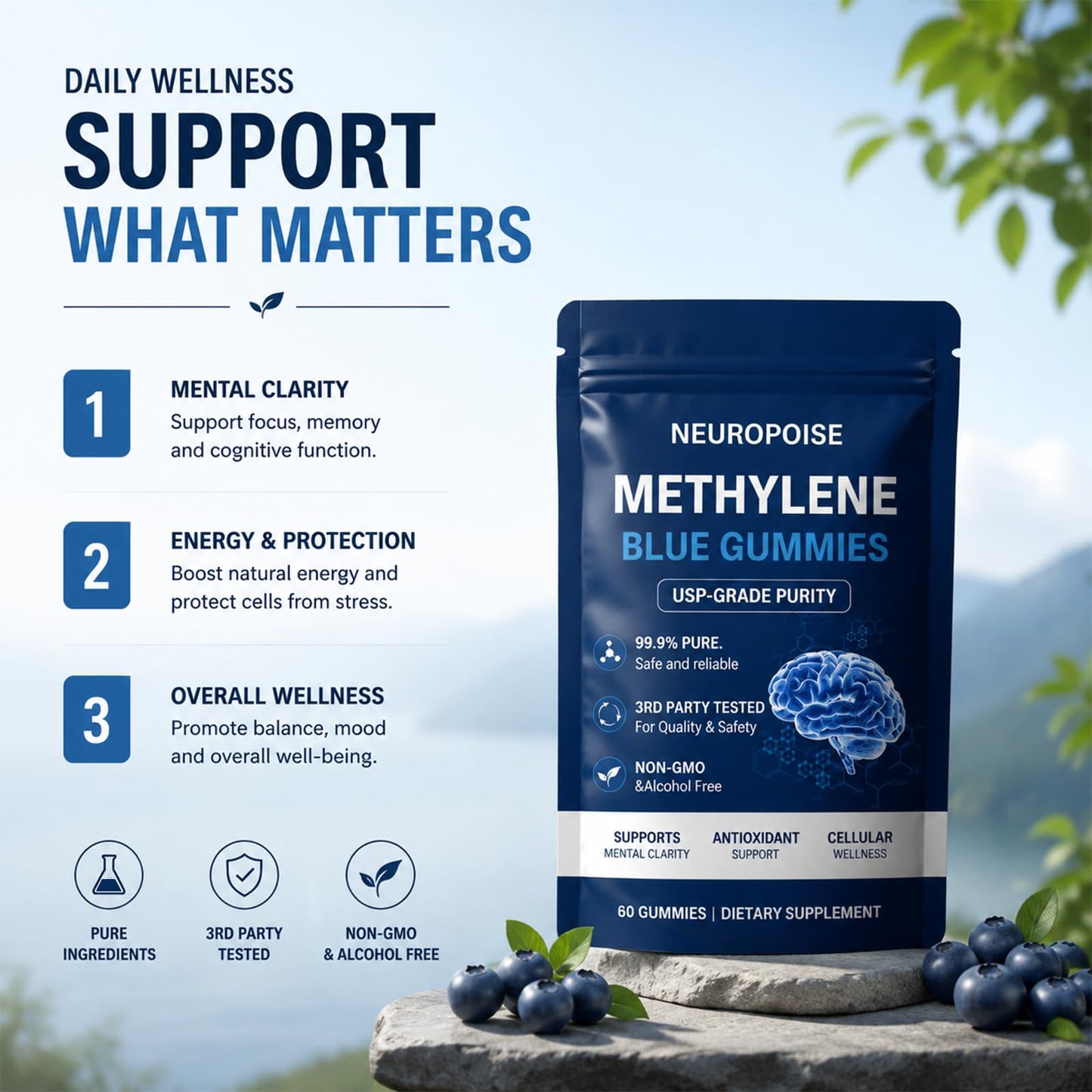 NEUROPOISE Methylene Blue Capsule, 1 Capsule