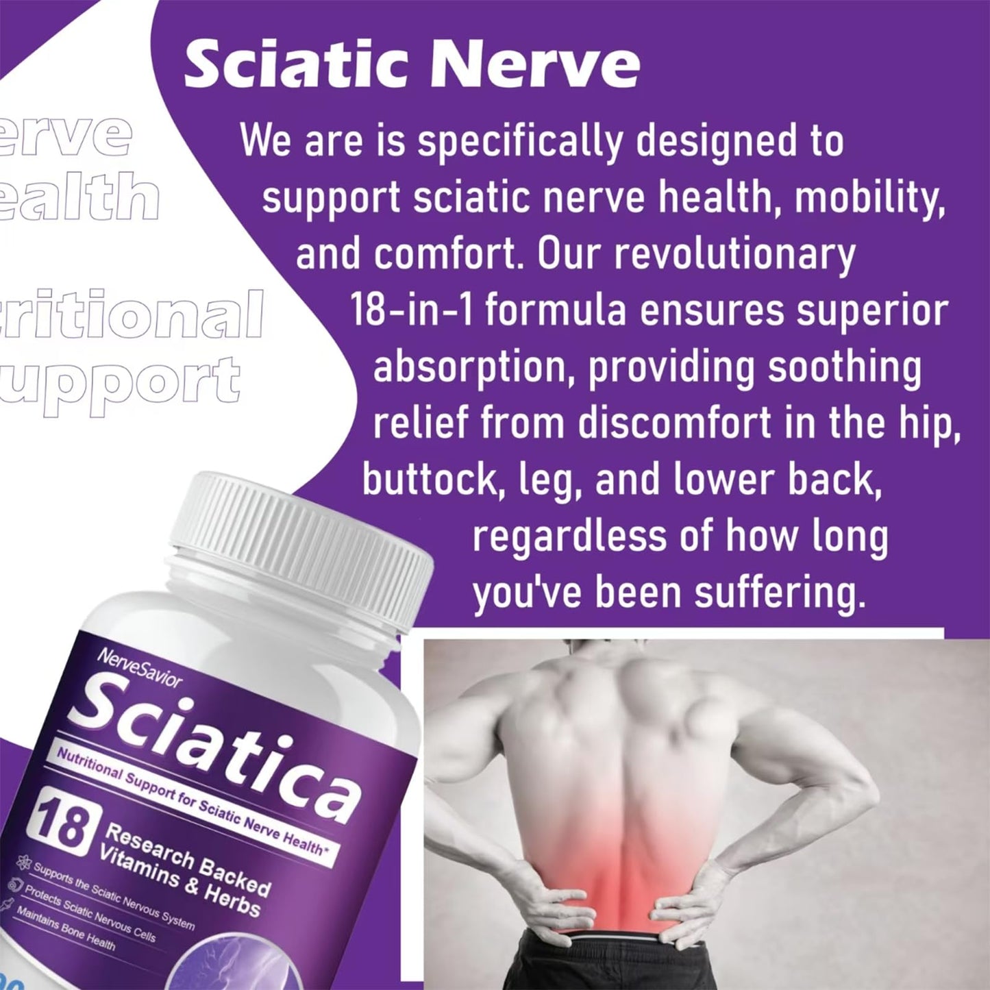 Nerve Savior Alpha Lipoic Acid Nerve Support Capsules, 1 Capsule