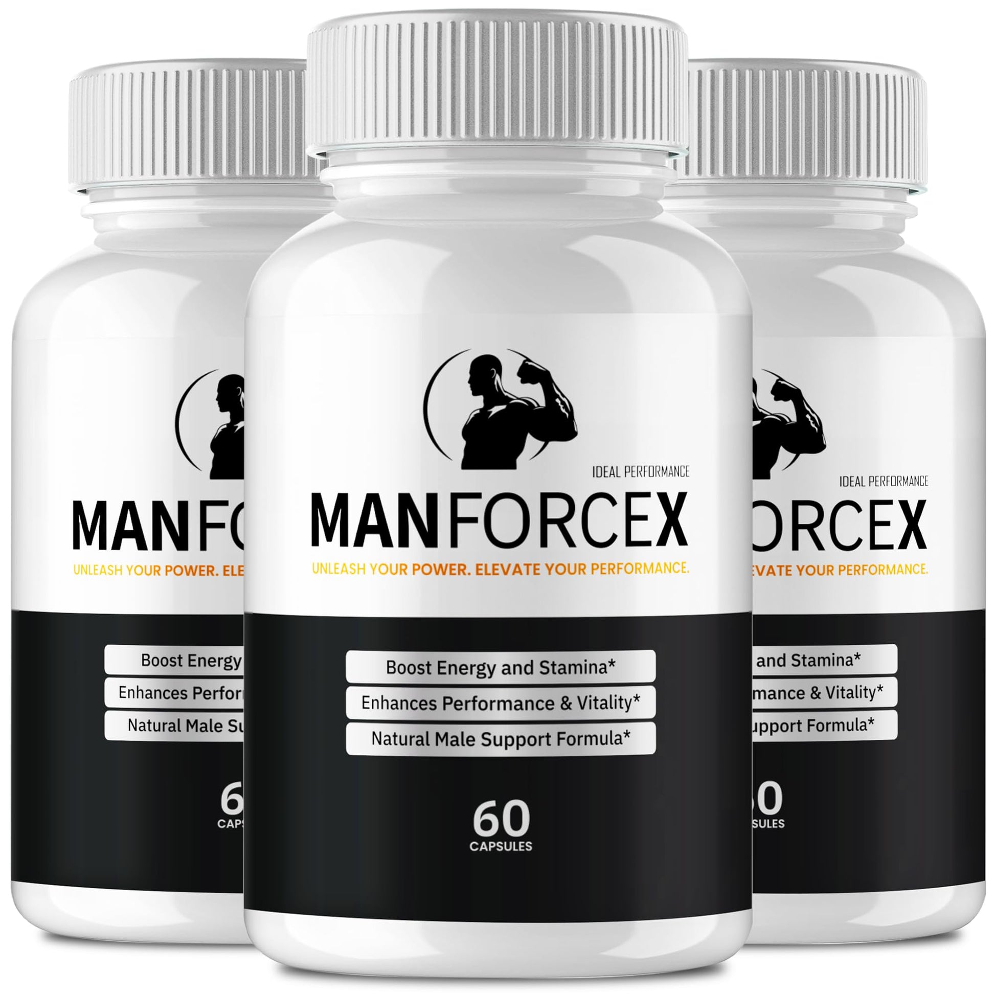 IDEAL PERFORMANCE ManForceX Supplement for Men Capsules, 180 Capsules