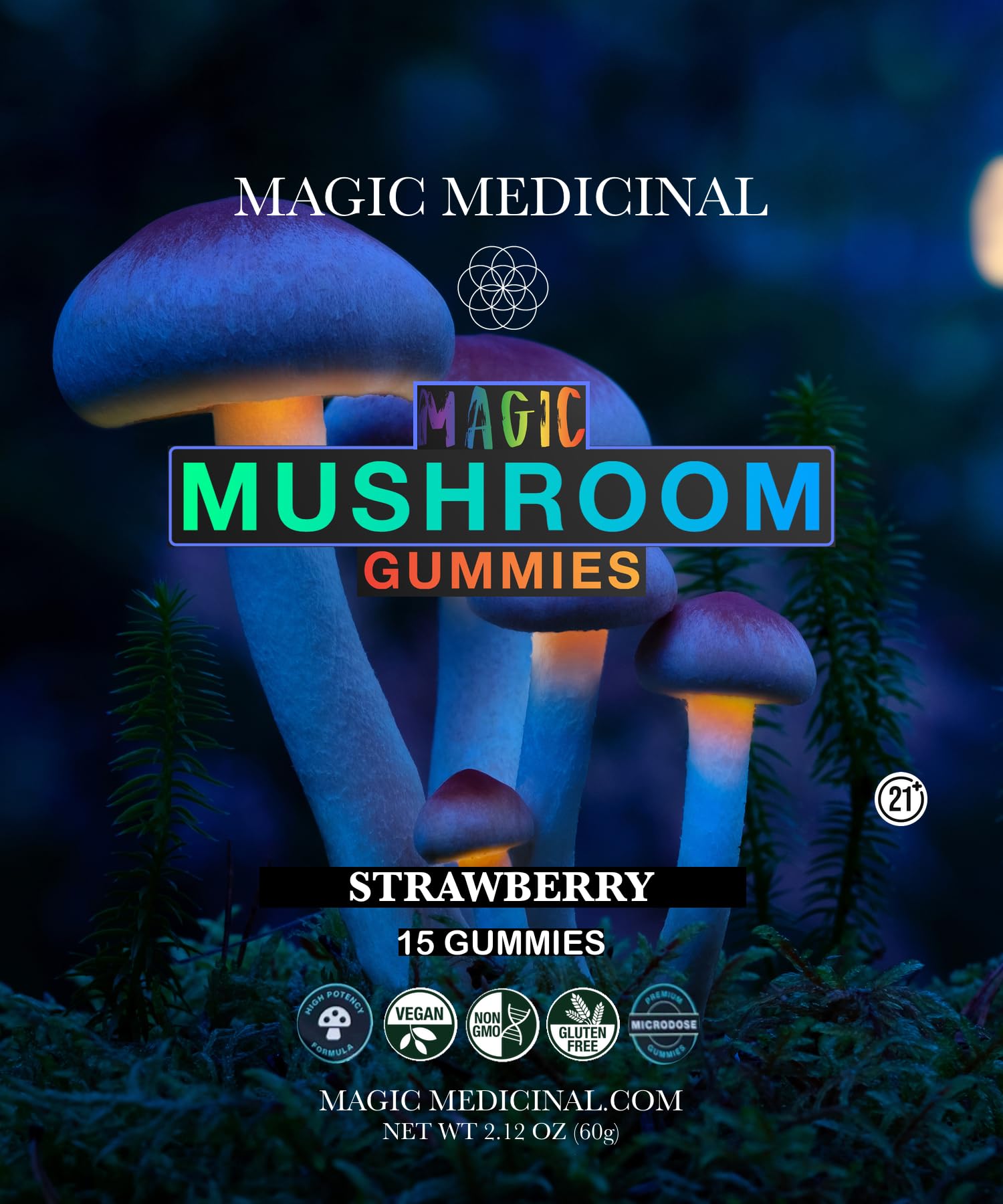Halls of Amenti Ascension Brain Magic Medicinal Mushroom Gummies 15