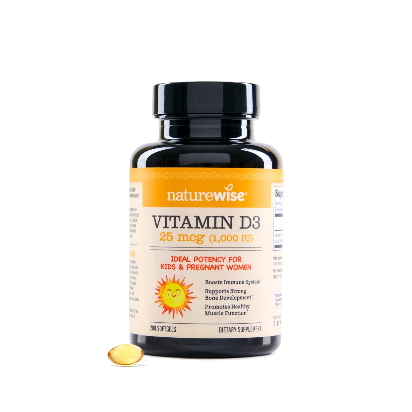 NatureWise Vitamin D3 1000iu (25 mcg) Softgel 200 Count