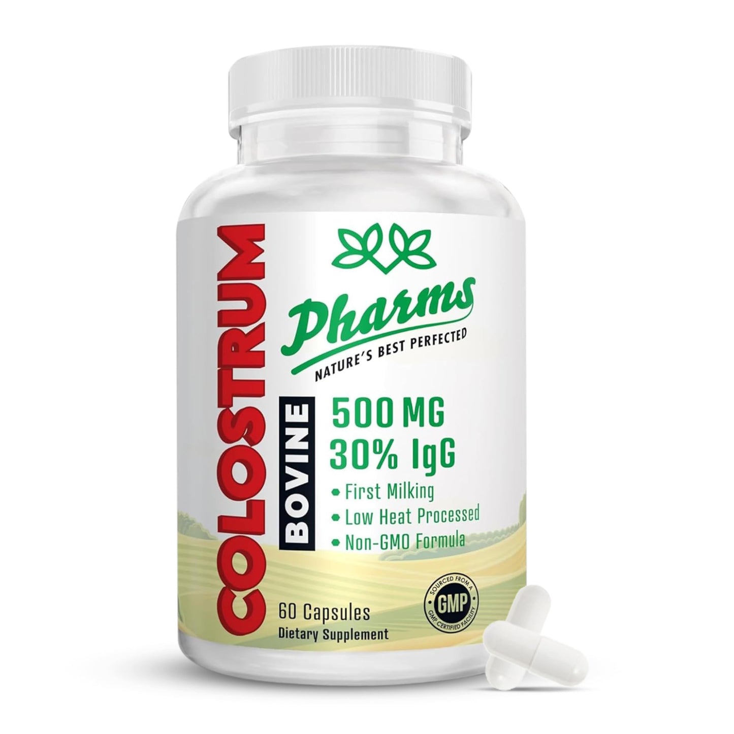 PHARMS Bovine Colostrum Capsules, 60 Capsules