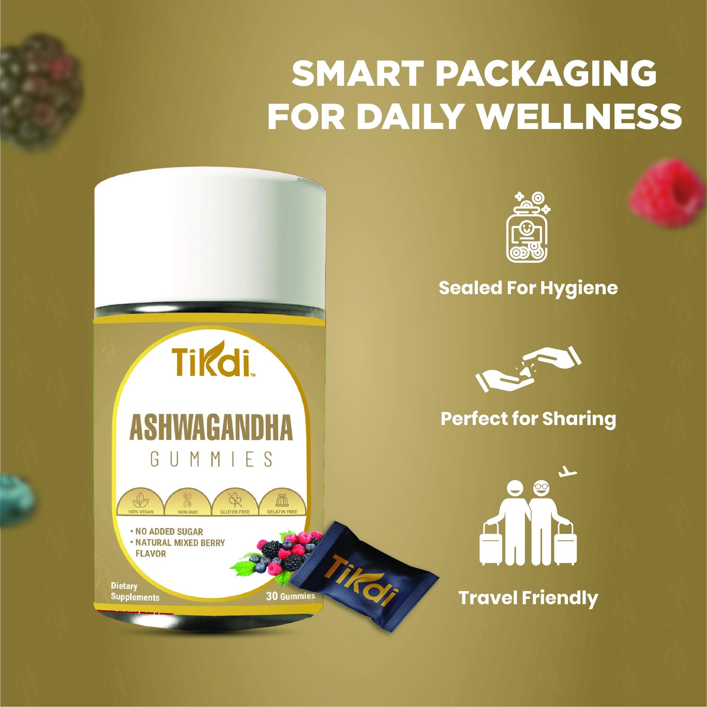 TIKDI Ashwagandha Gummy 30 Count
