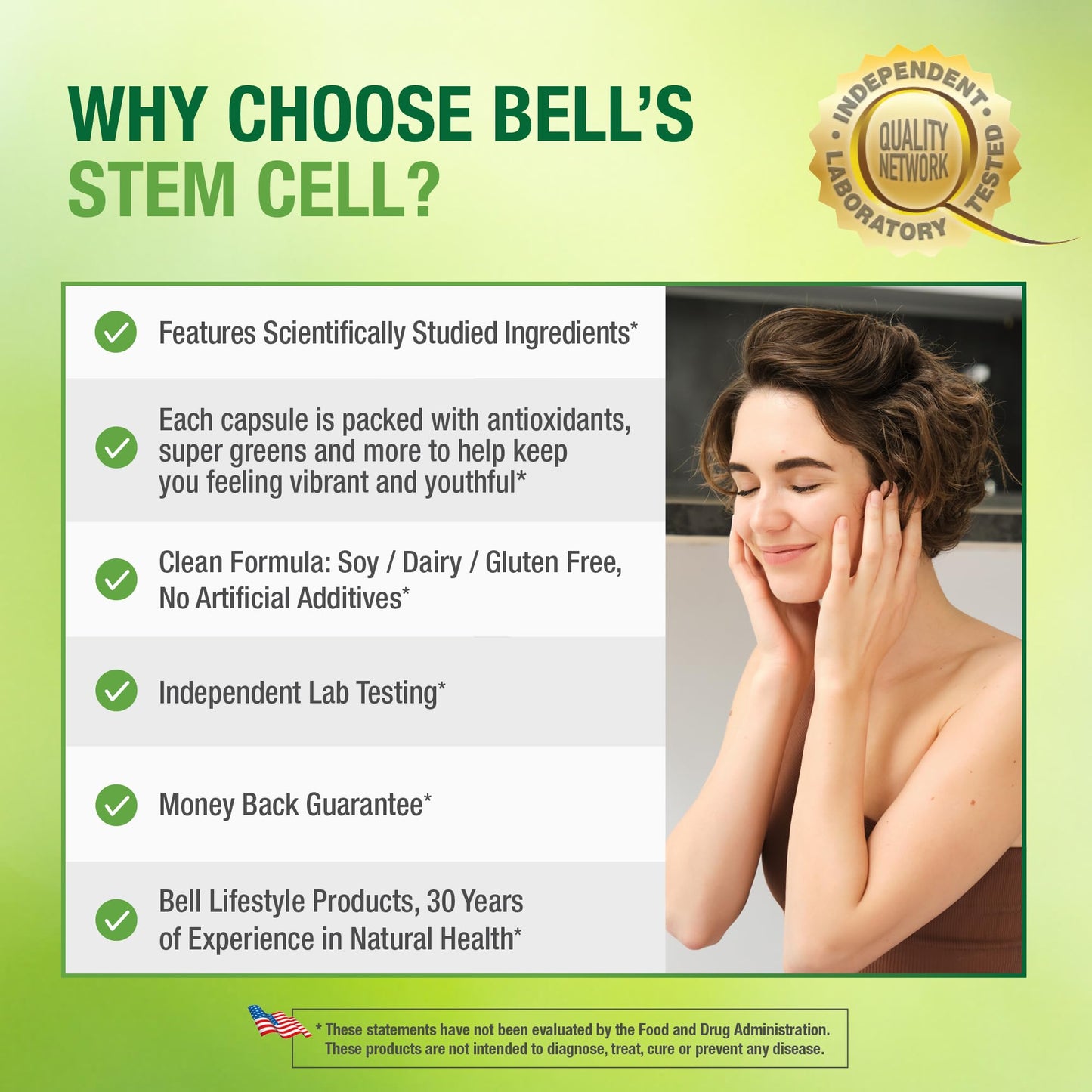 Bell Stem Cell Supplements Capsules, 60 Count