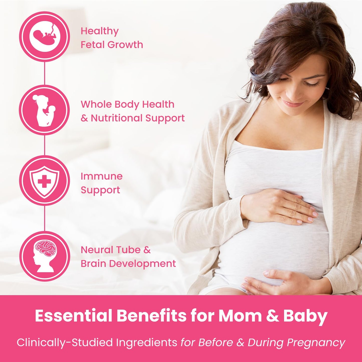 Mother's Promise Prenatal Vitamin Gummies + Prenatal DHA & Probiotics Bundle, 270 Count
