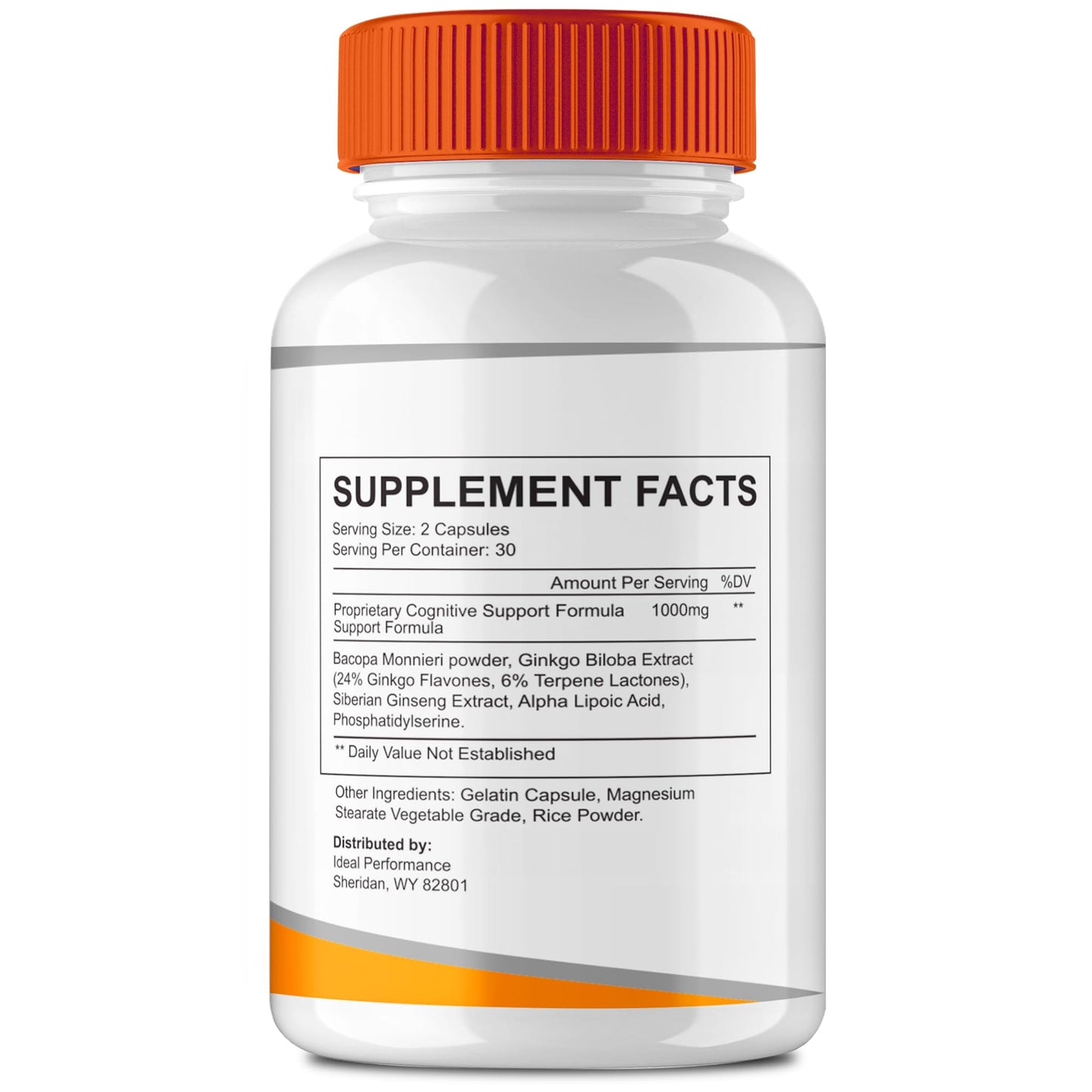 IDEAL PERFORMANCE Arialief Brain Supplements for Memory and Focus Capsules 60 Capsules