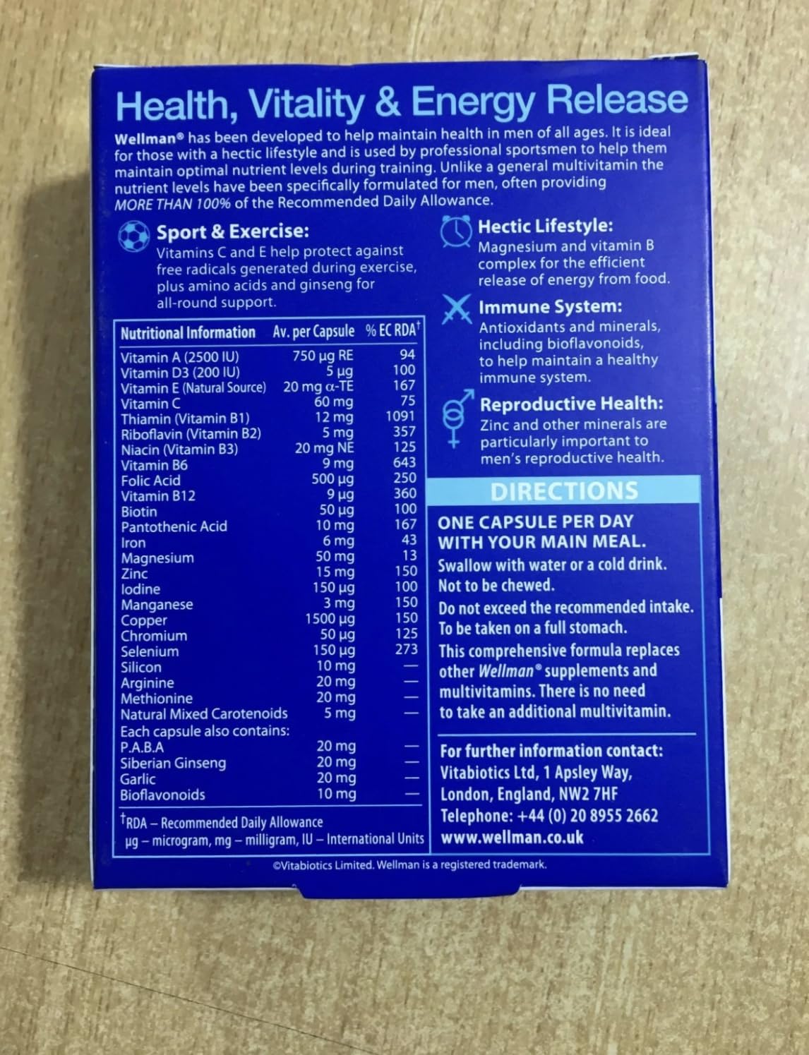 Generic Wellman Original Tablets 1