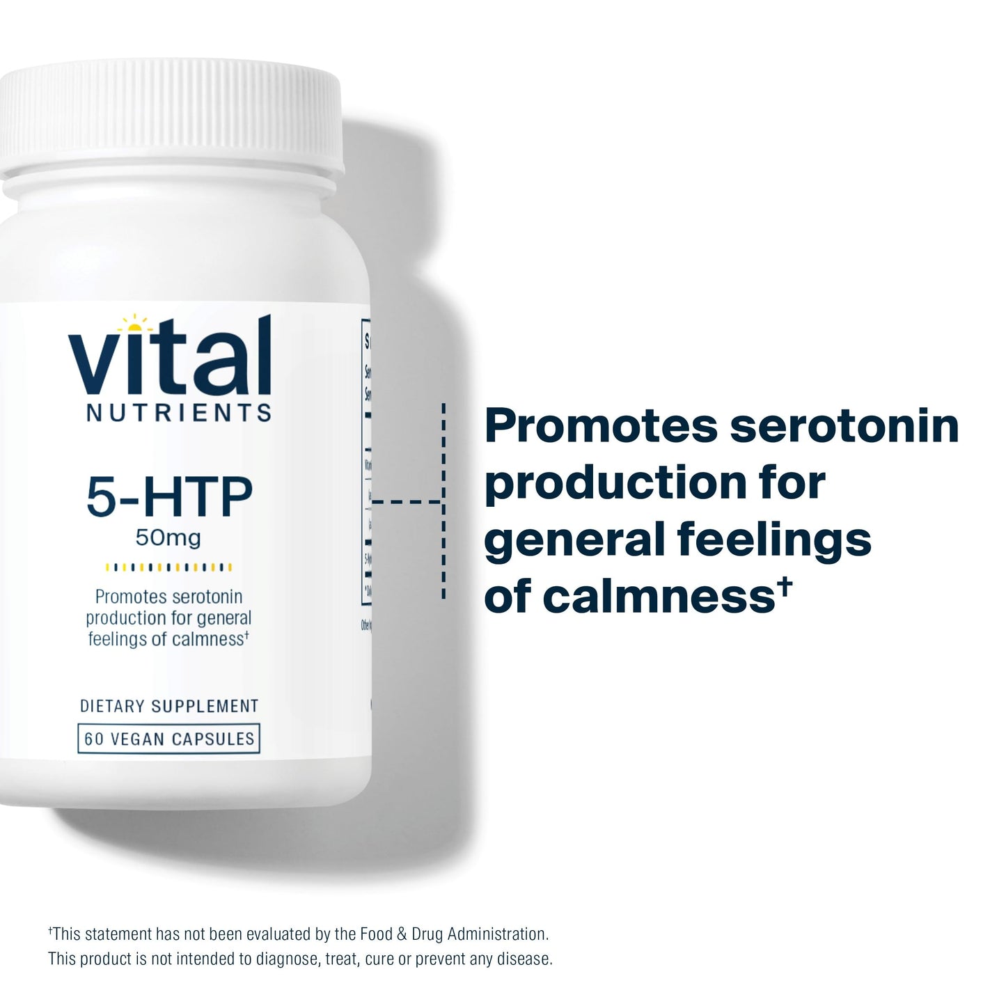 Vital Nutrients 5-HTP 50mg 60 Capsules