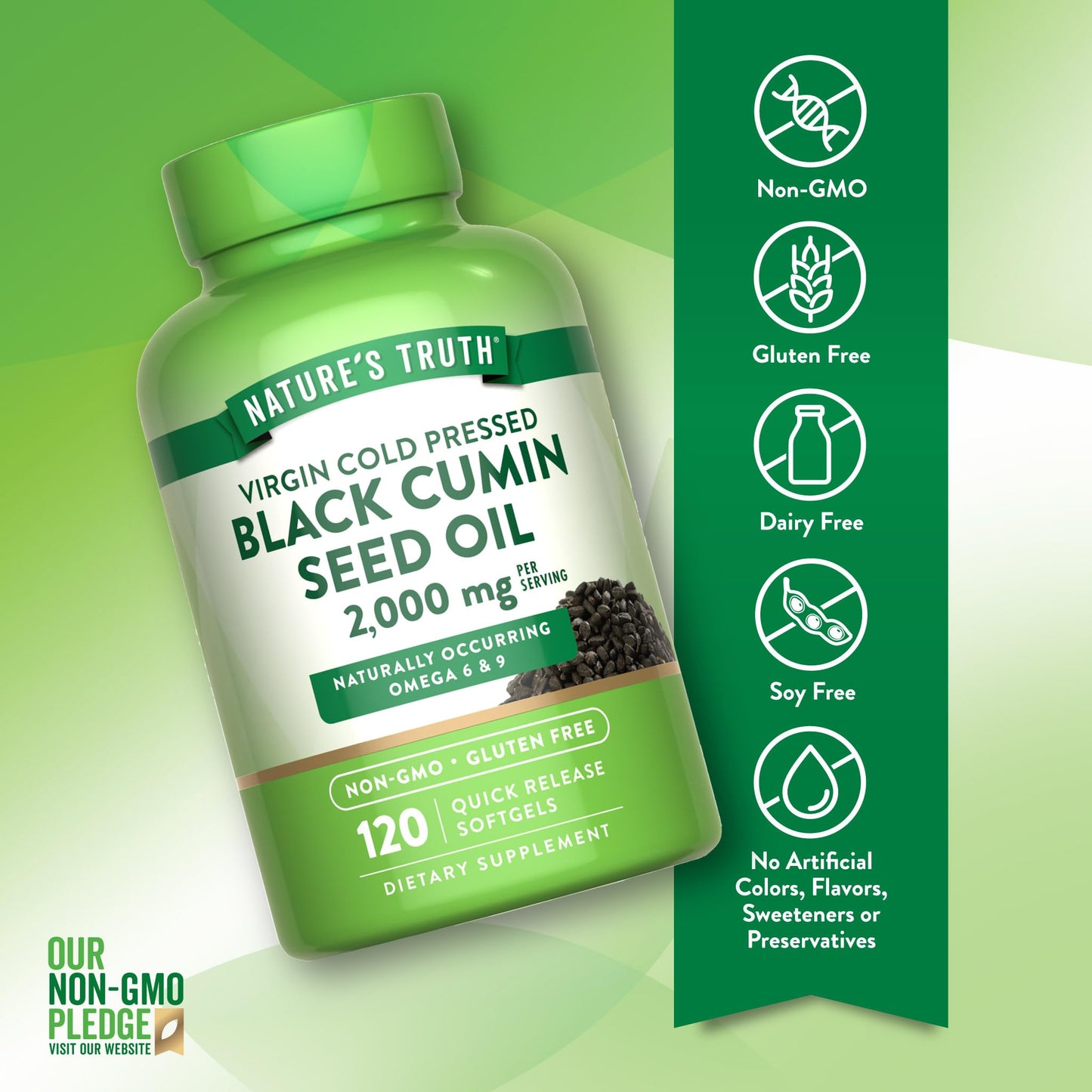 Nature's Truth Black Seed Oil Softgel 120 Softgels