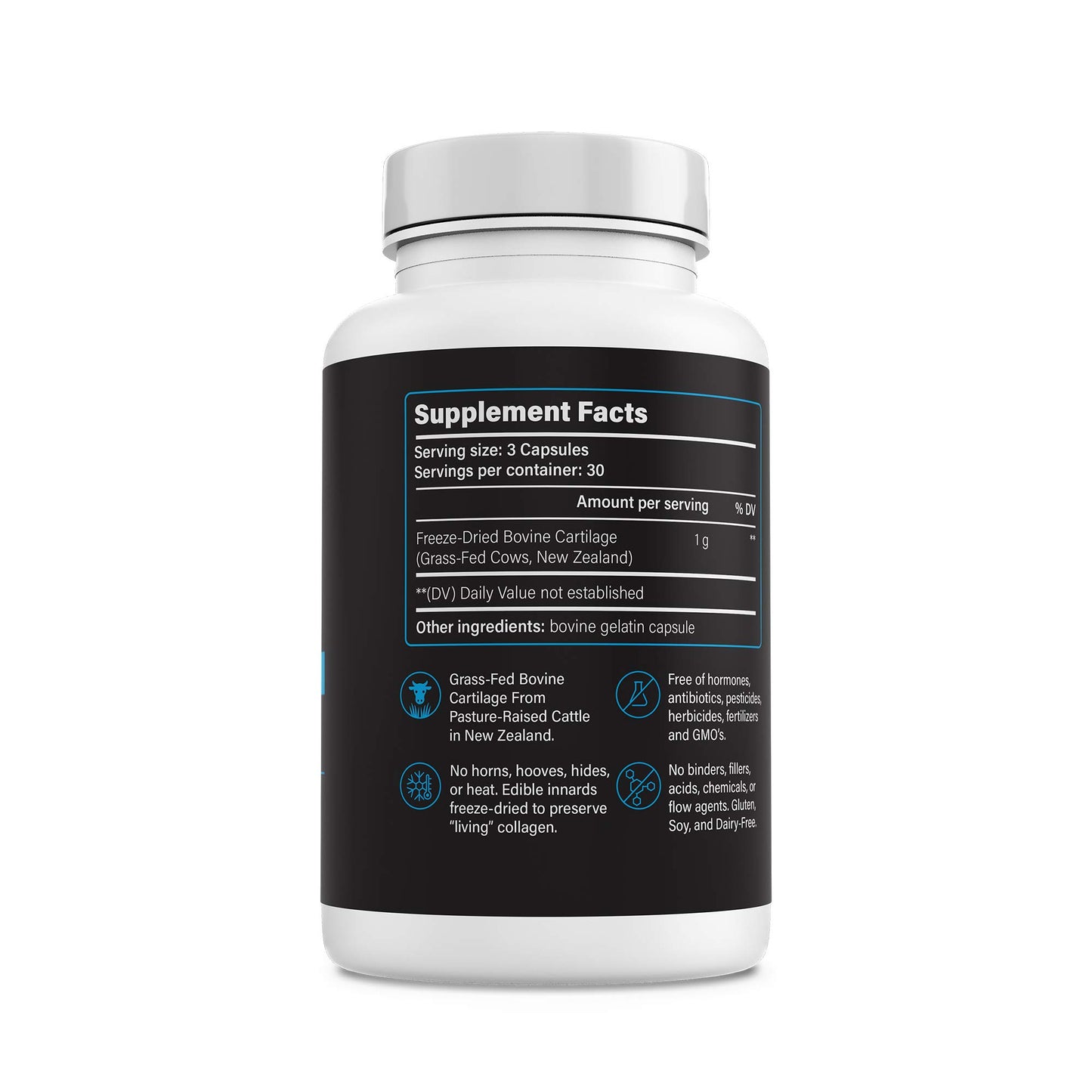 PRIMALRX Grass Fed Bovine Cartilage Collagen Capsules 90 Capsules