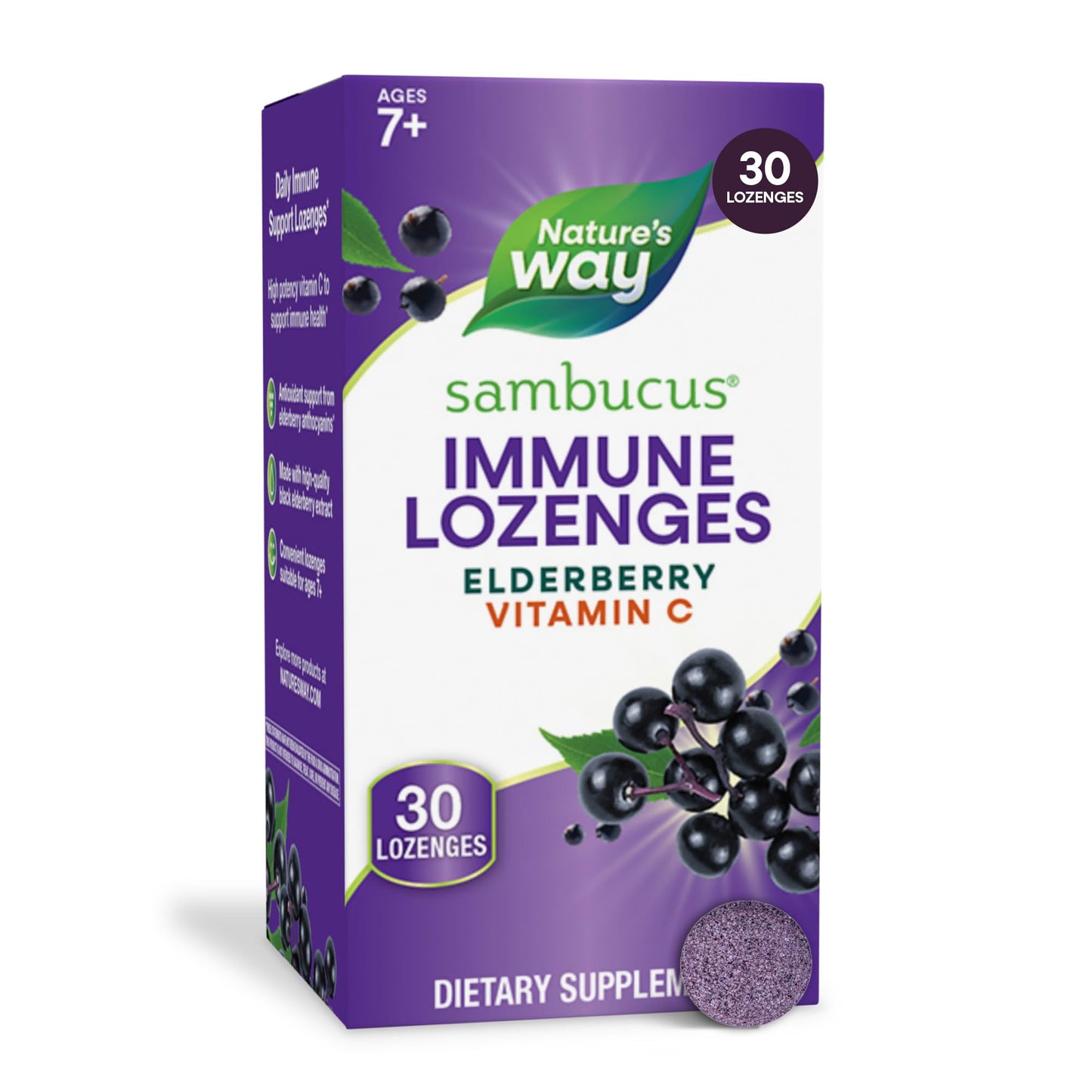 Nature's Way Sambucus Immune Lozenges Tablet, 30 Count