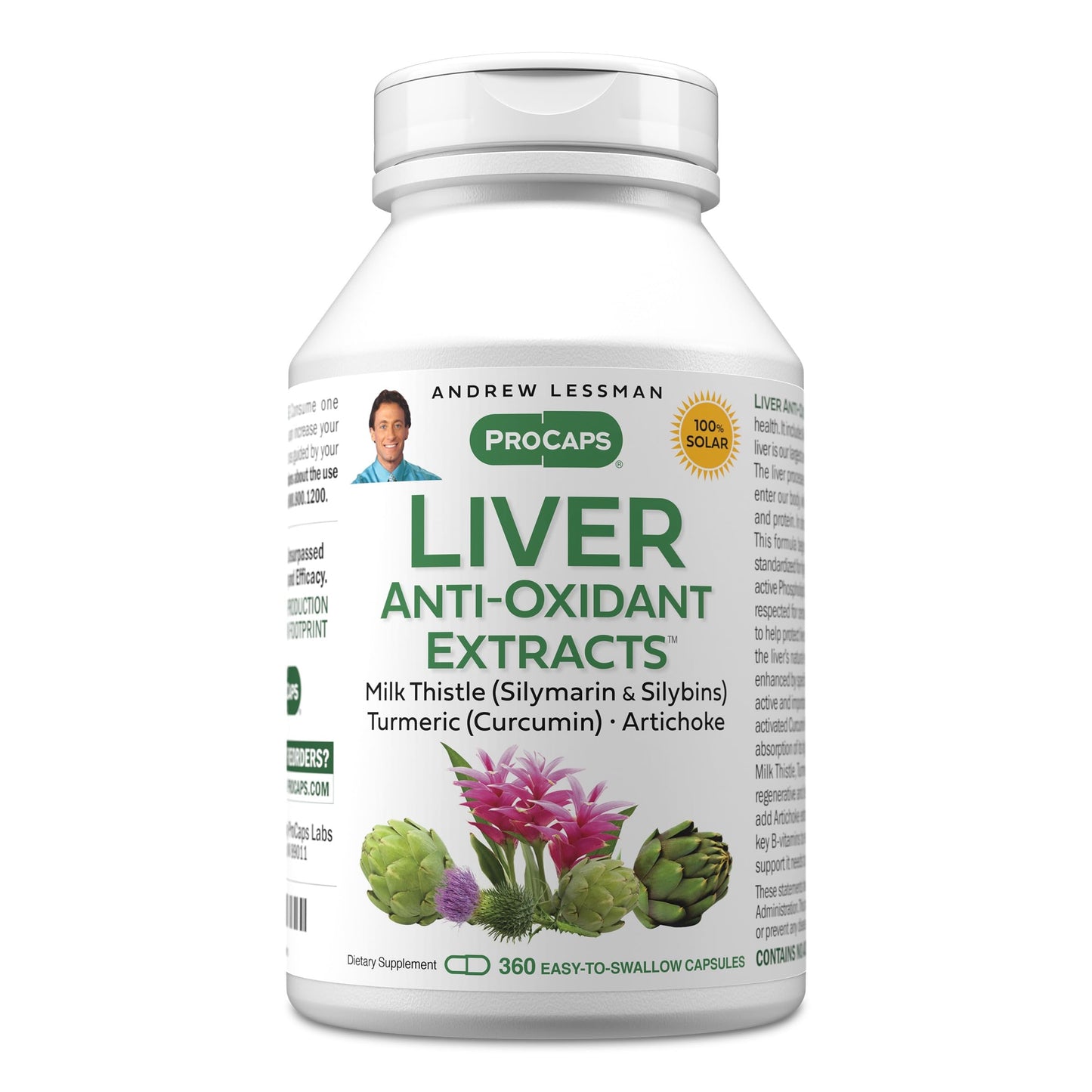 ANDREW LESSMAN Liver Anti-Oxidant Extracts 360 Capsules