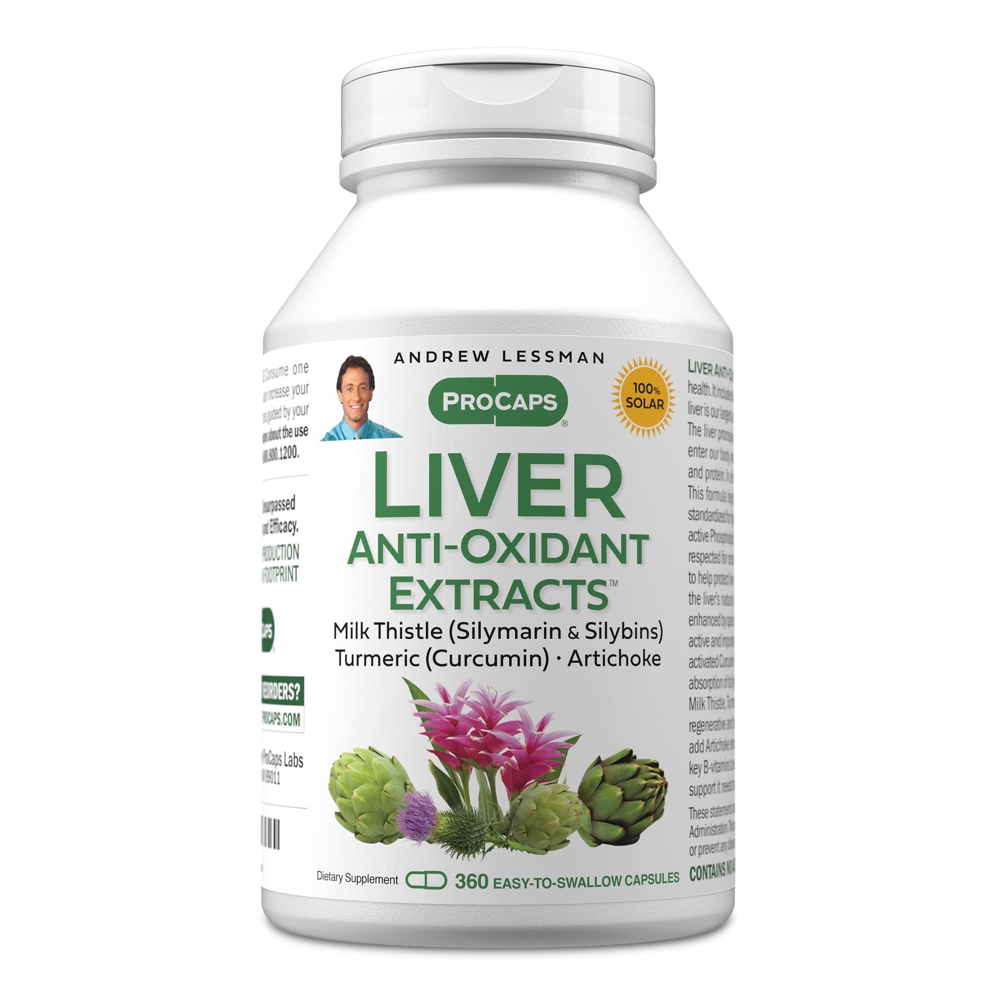 ANDREW LESSMAN Liver Anti-Oxidant Extracts 360 Capsules