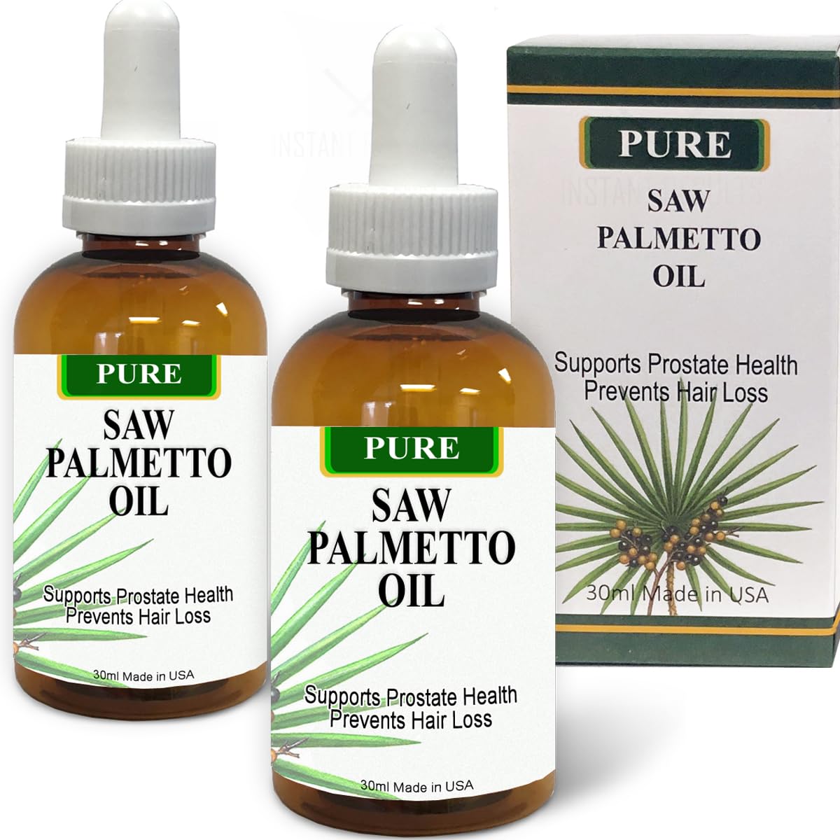 KERATIN RESEARCH Pure Saw Palmetto Berries Oil Capsules 2 Count