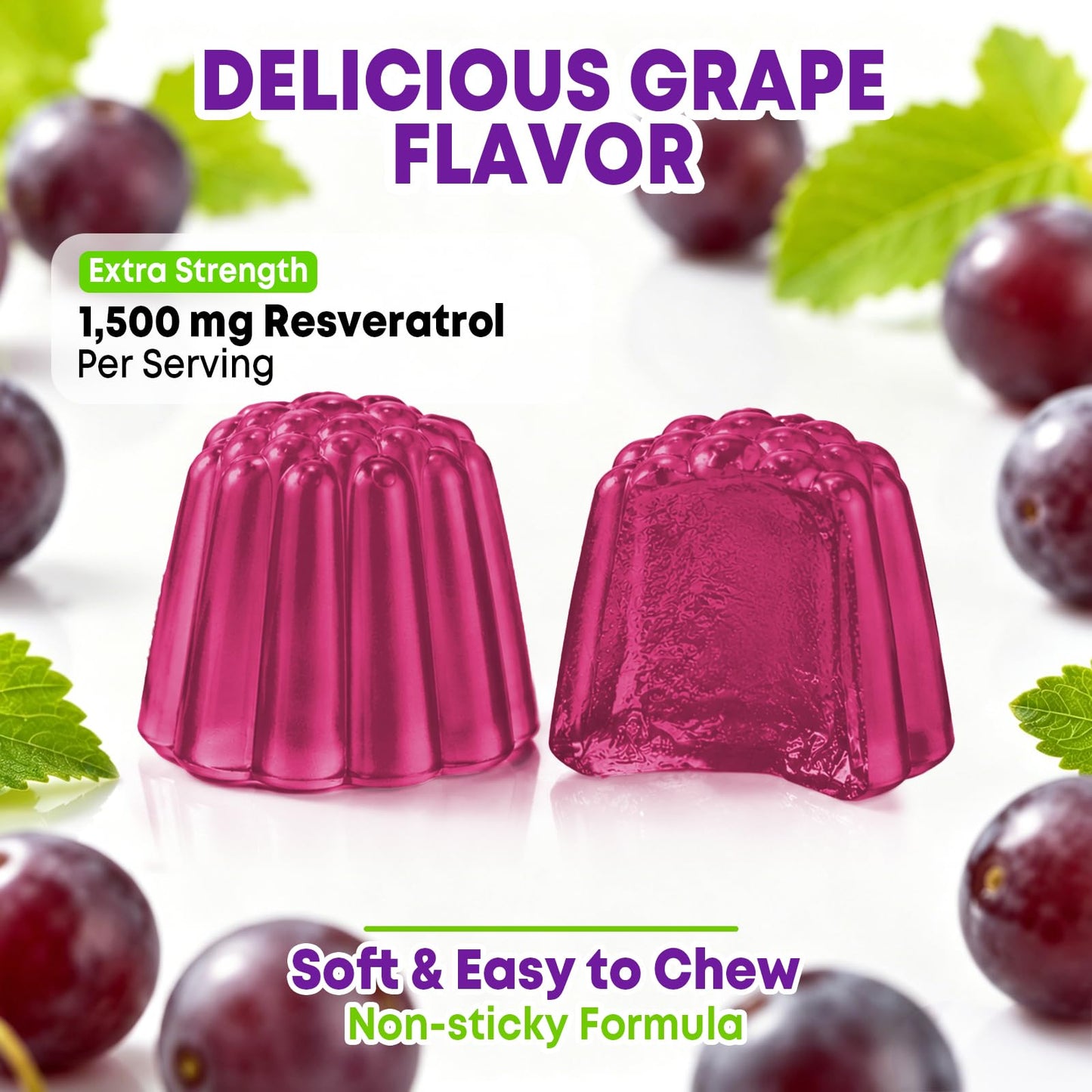 Vazatisi Resveratrol Gummies 60 Count