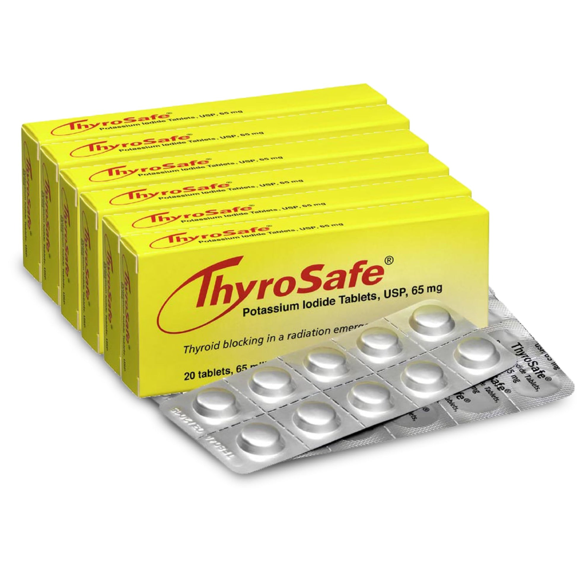 THYROSAFE Potassium Iodide 65mg Tablets, 120 Count