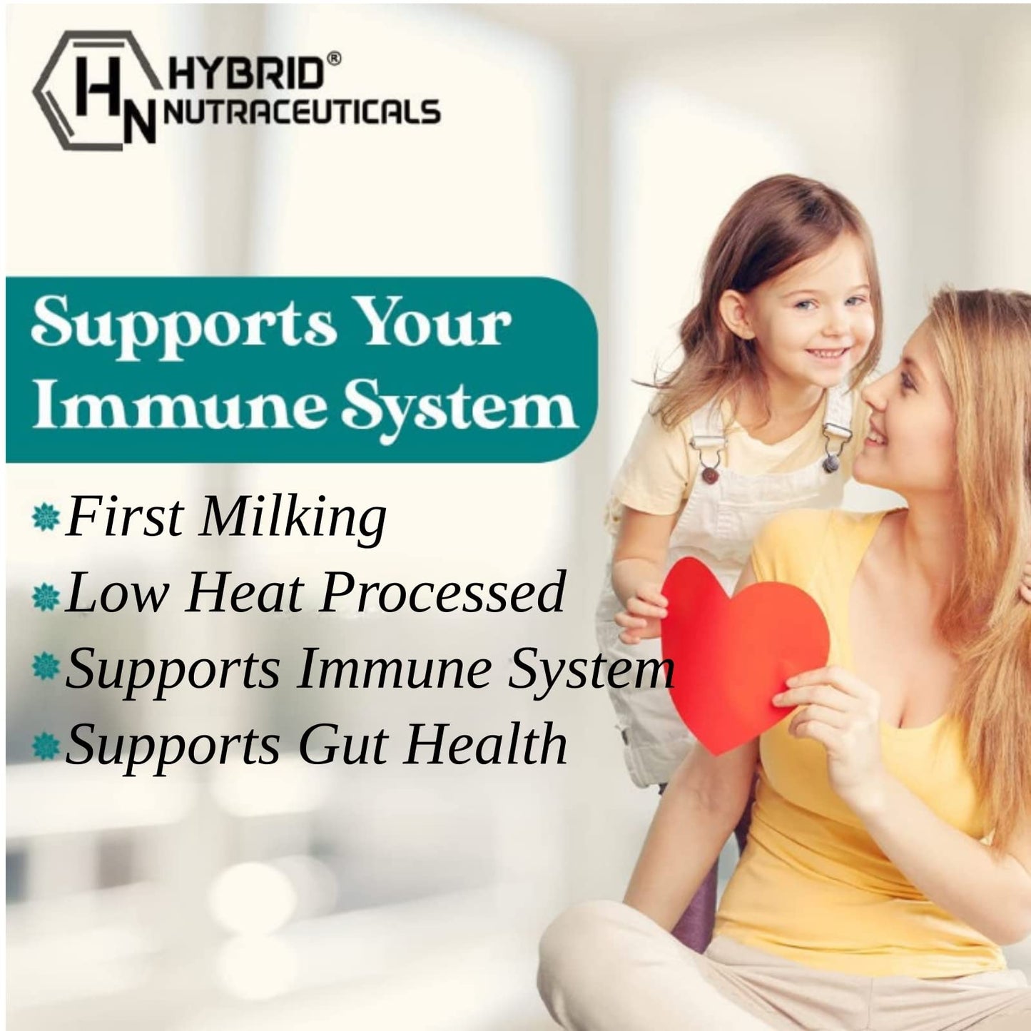 Hybrid Nutraceuticals Bovine Colostrum Supplement Capsule 240 Capsules