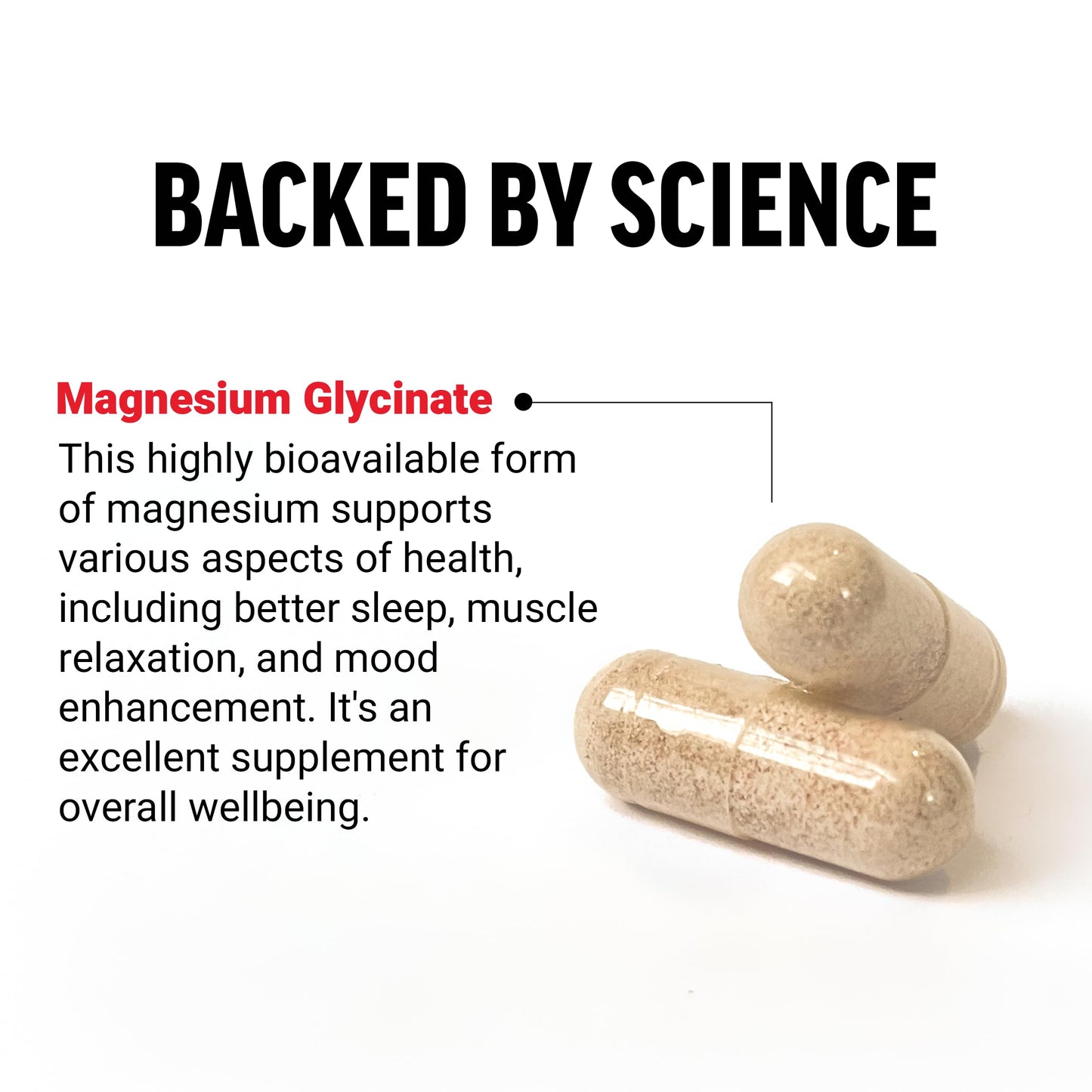 Force Factor Magnesium Glycinate Capsules 180 Count