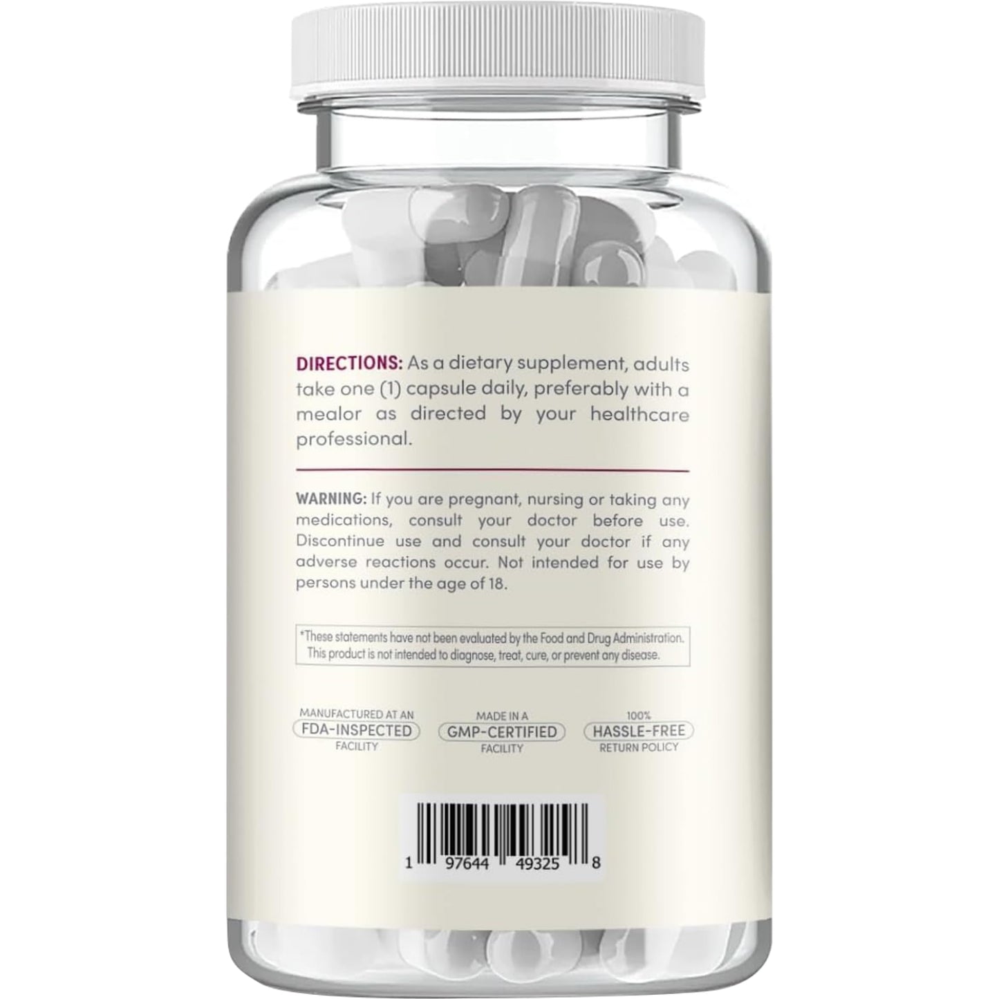 Clear Formulas Berberine Supplement 500mg Capsule, 180 Count