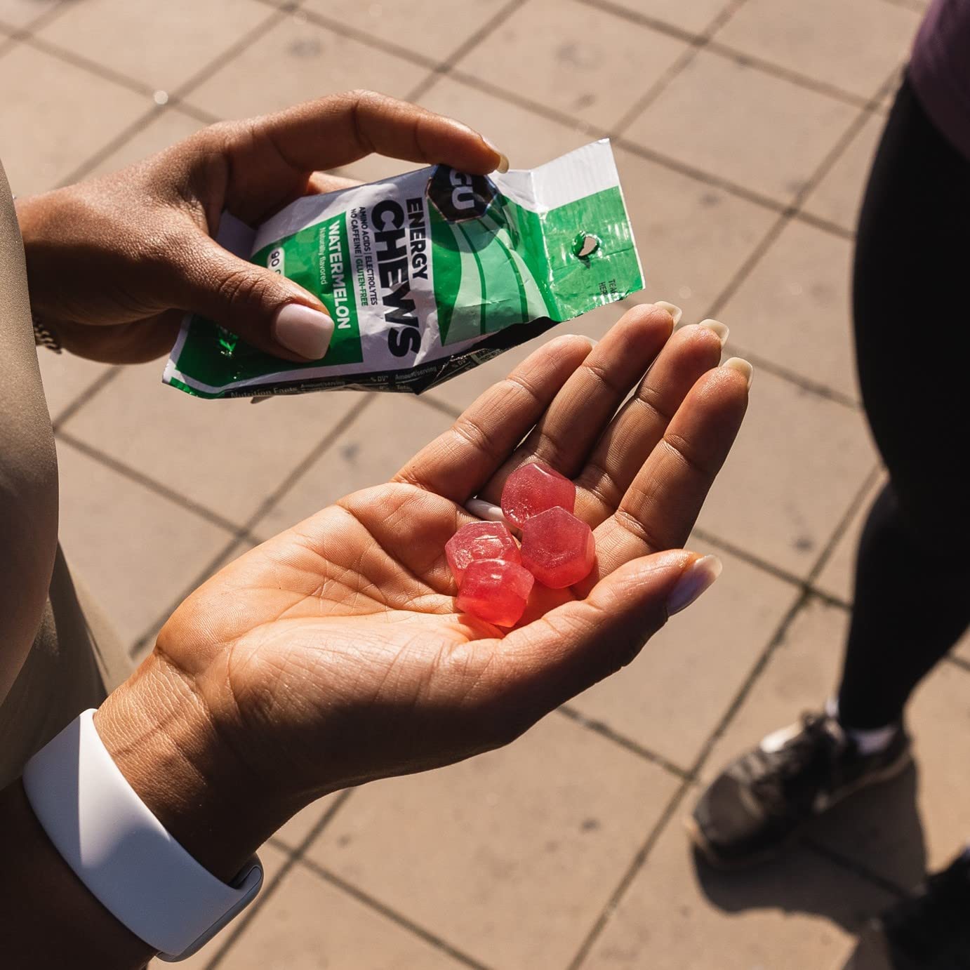 GU Energy Energy Chews Gummy, Watermelon, 12-Pack