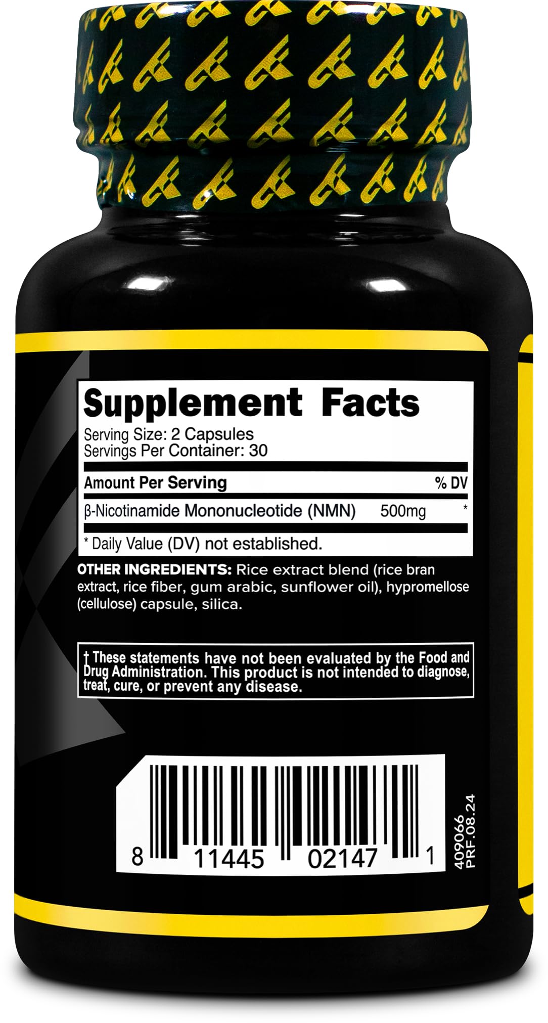 Primaforce NMN Supplement 500mg Capsules 60 Count