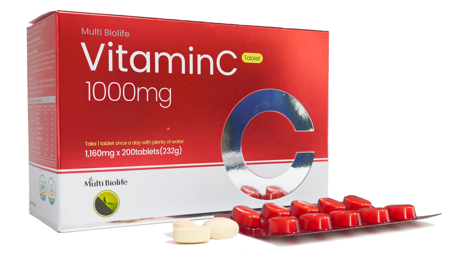 Multi Biolife Vitamin C 1000mg Tablet, 200 Tablets