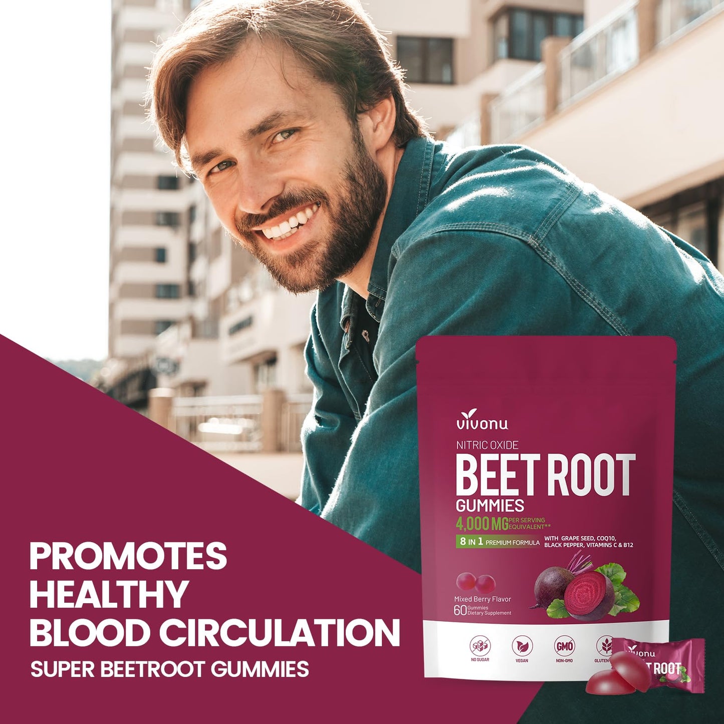 VivoNu Beet Root Capsule 240 Count