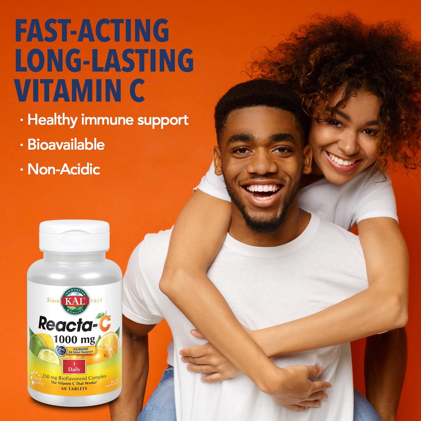 KAL Reacta-C with Bioflavonoids Tablets, 60 Tablets