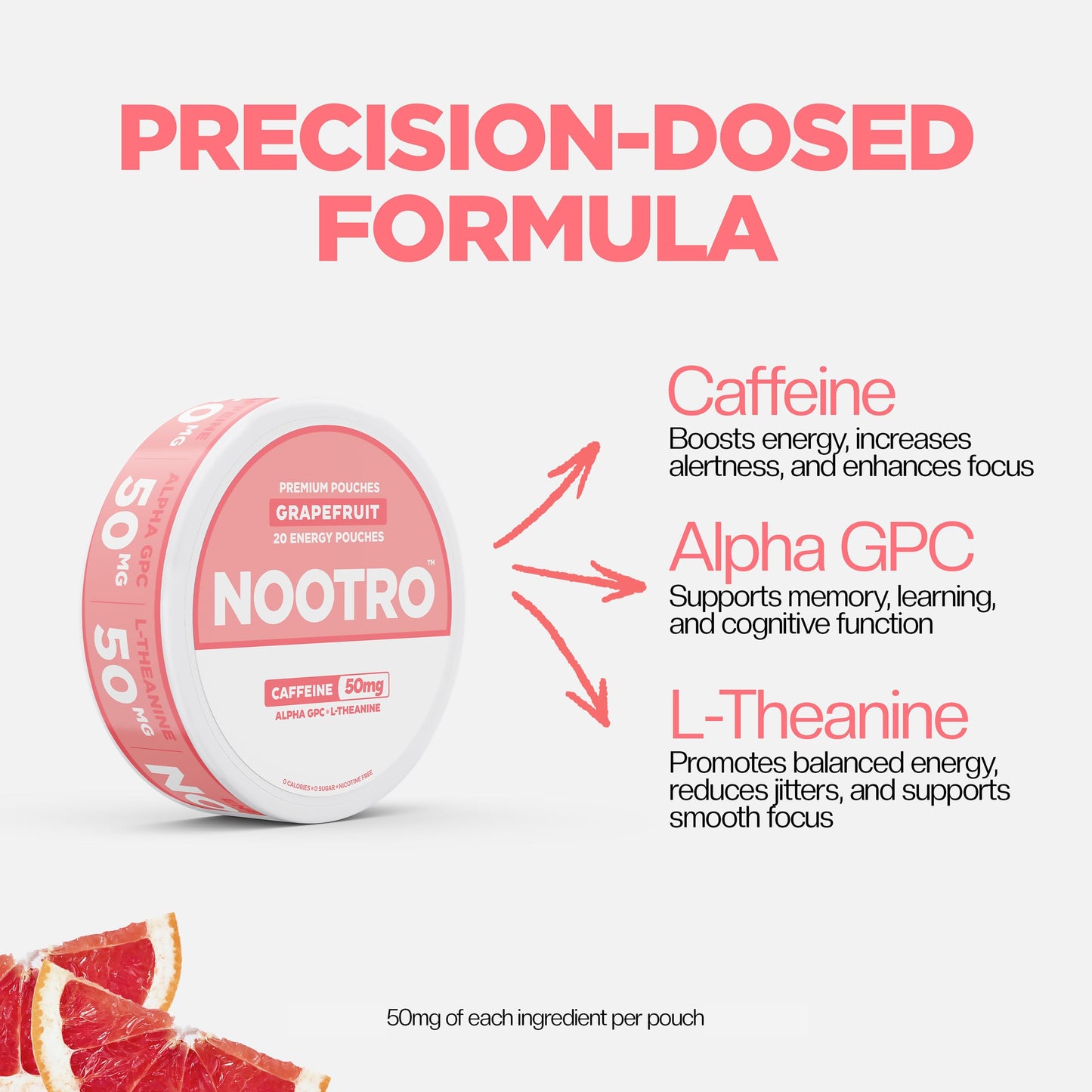 Nootro Caffeine Nootropic Caplets 5 Pack