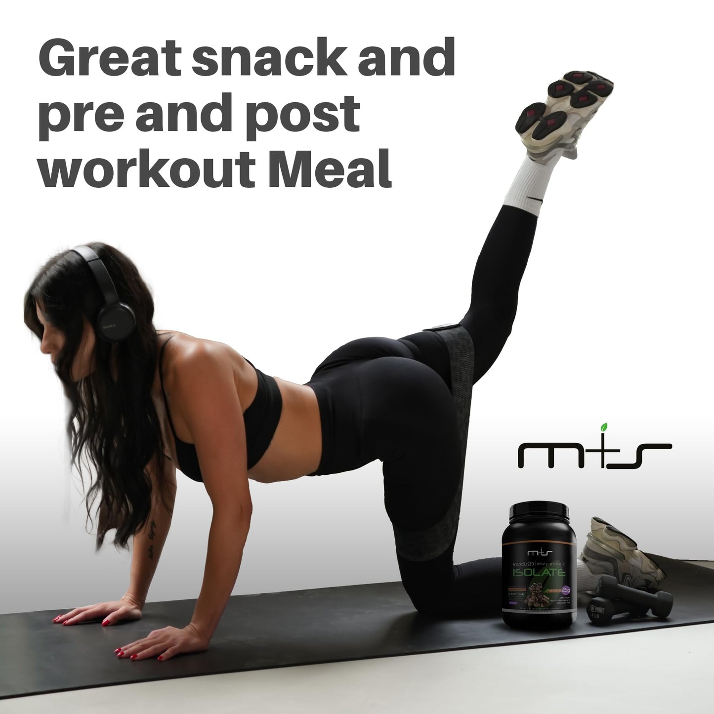 M+S Whey Protein Isolate Powder, 32.7