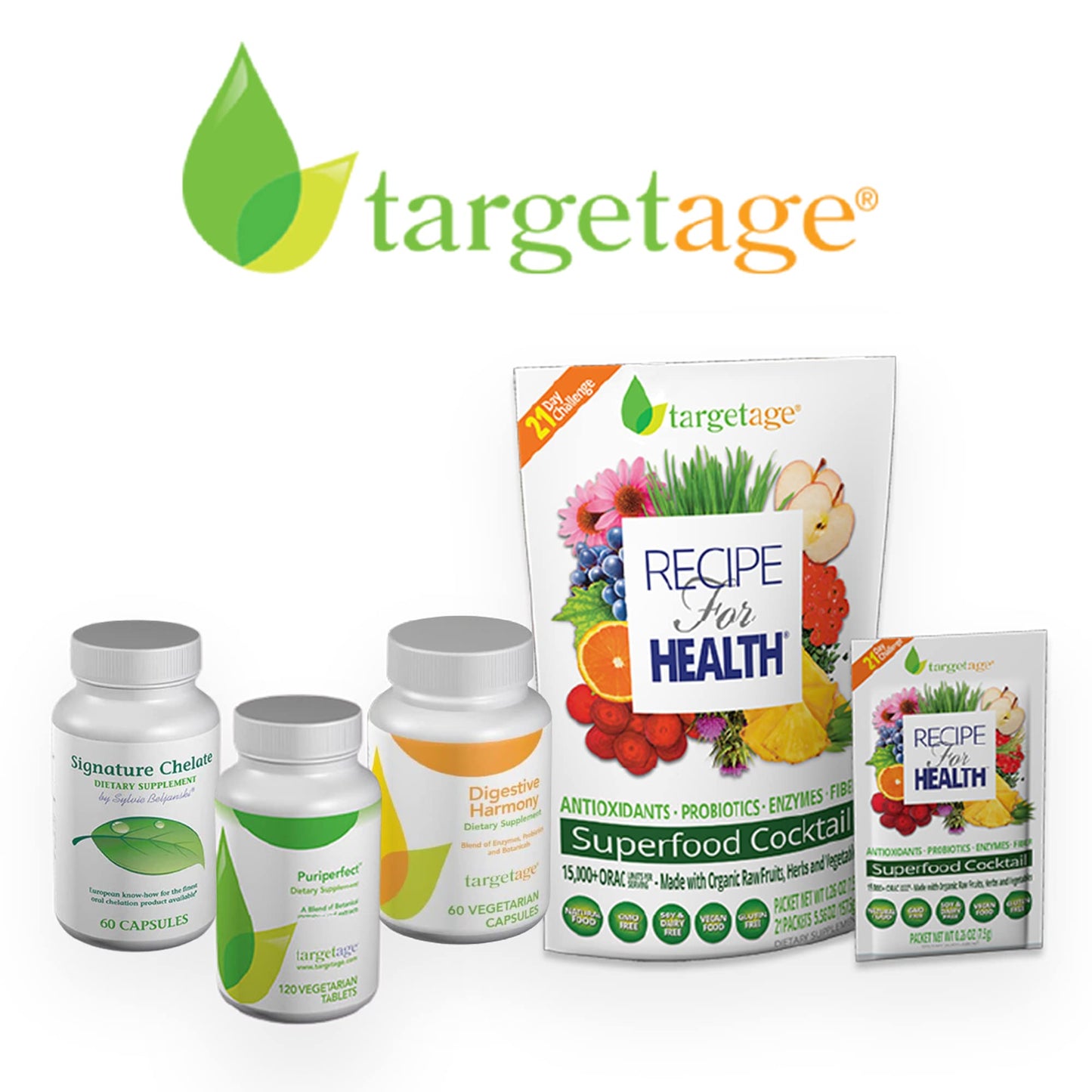 Targetage Digestive Harmony Dietary Supplement - Probiotics, Botanicals and Enzymes for Digestive Health, 60 Capsules
