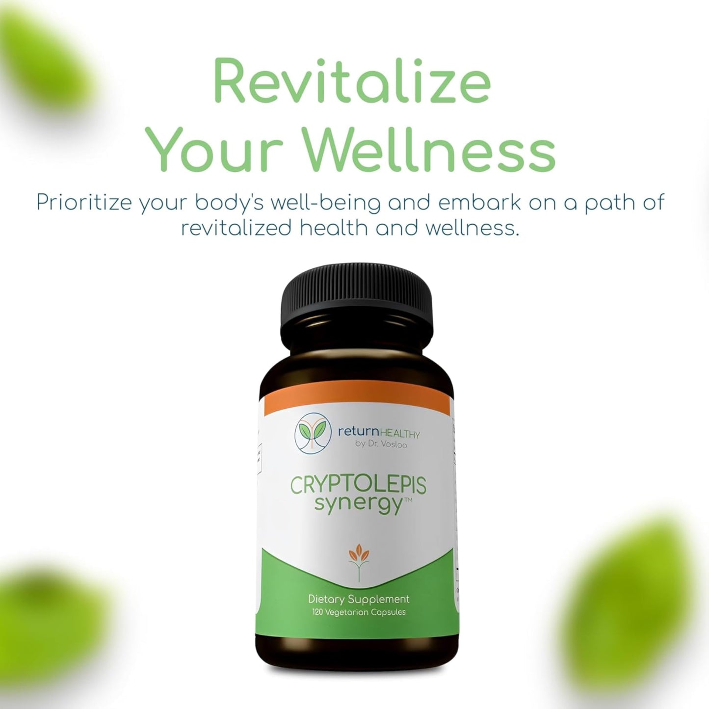 Return Healthy Cryptolepis Synergy Immune Support Vitamins Immune System Booster for Adults, Liver, Lymphatic & Immune Support Supplement Supports Lyme & Natural Parasite Defense, 360 Capsules