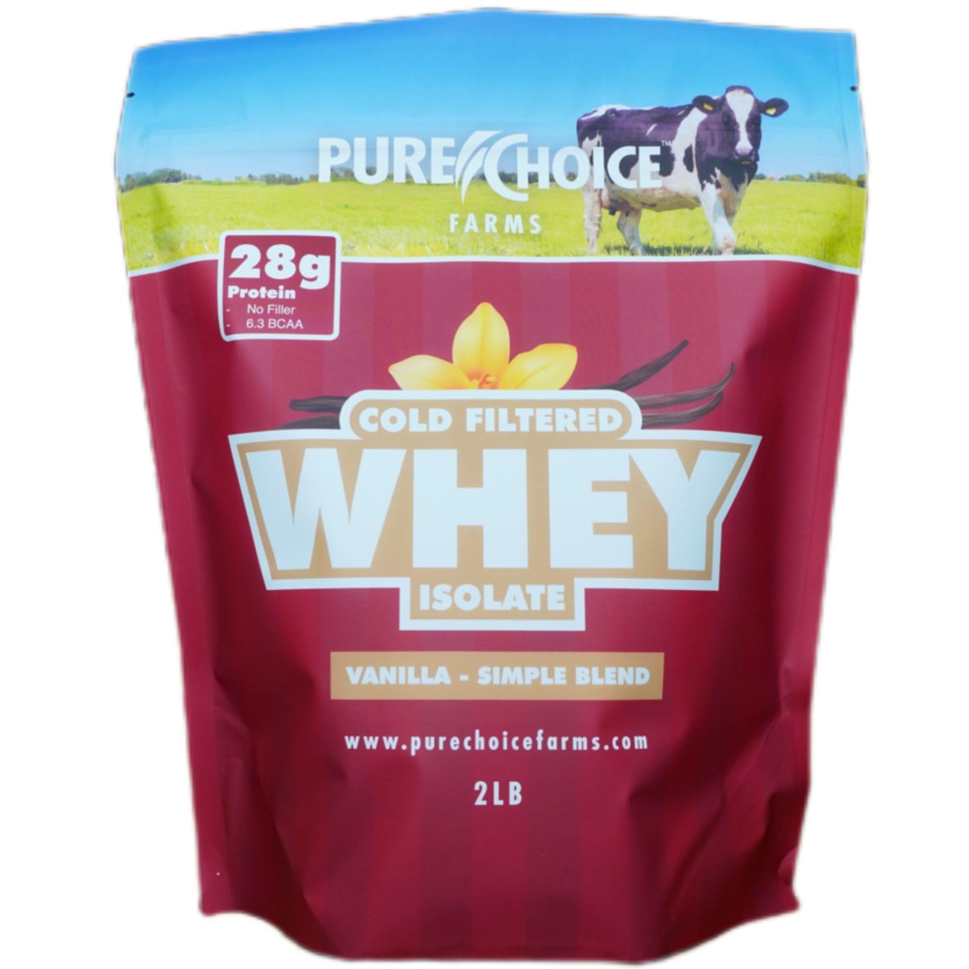 Pure Choice Whey Vanilla Whey Protein Isolate Powder, 12 oz