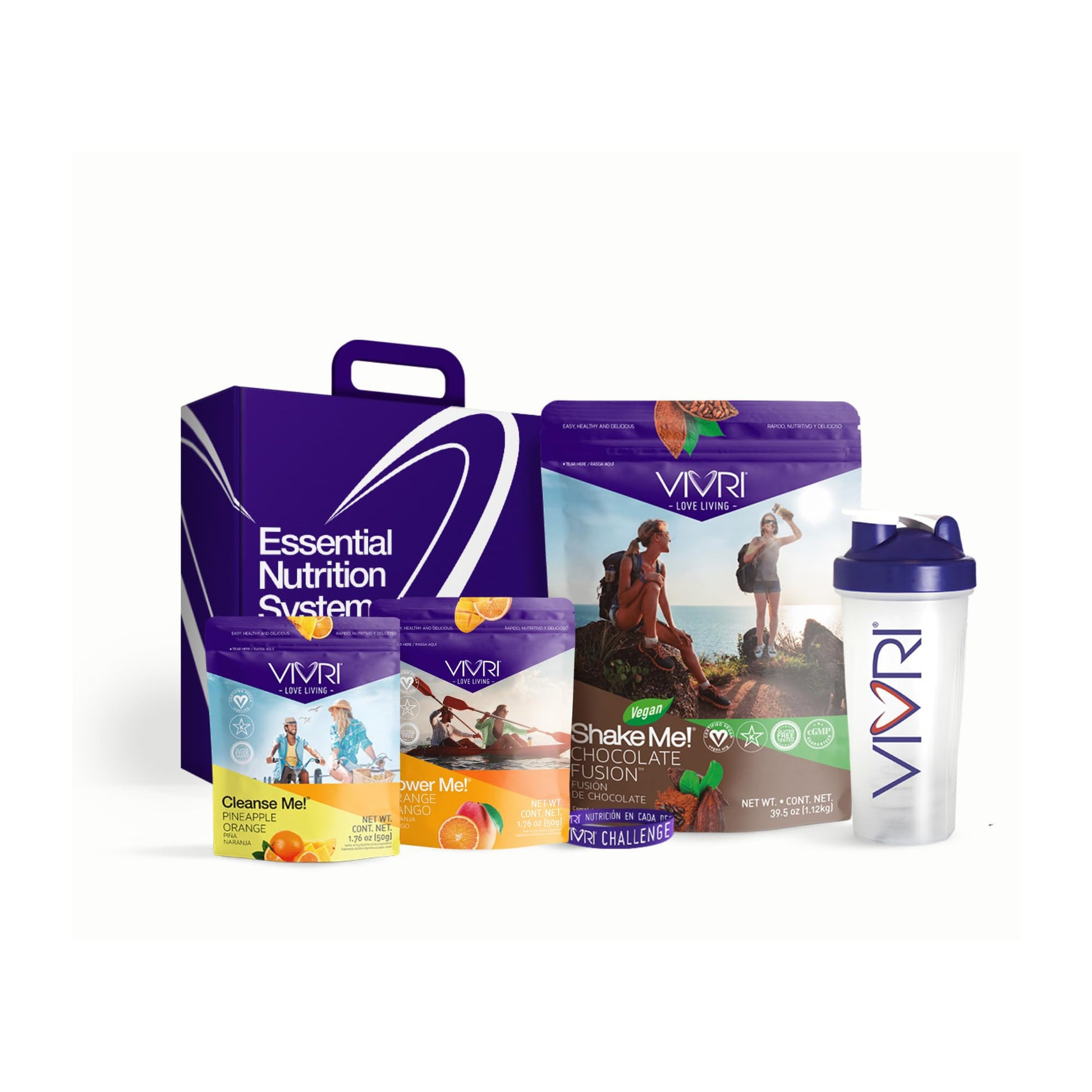 VIVRI 10 Day ENS Challenge Shake Me! Power Me! Cleanse Me! Meal Replacement Shake & Protein Powder Detox & Energy, Powder, 1
