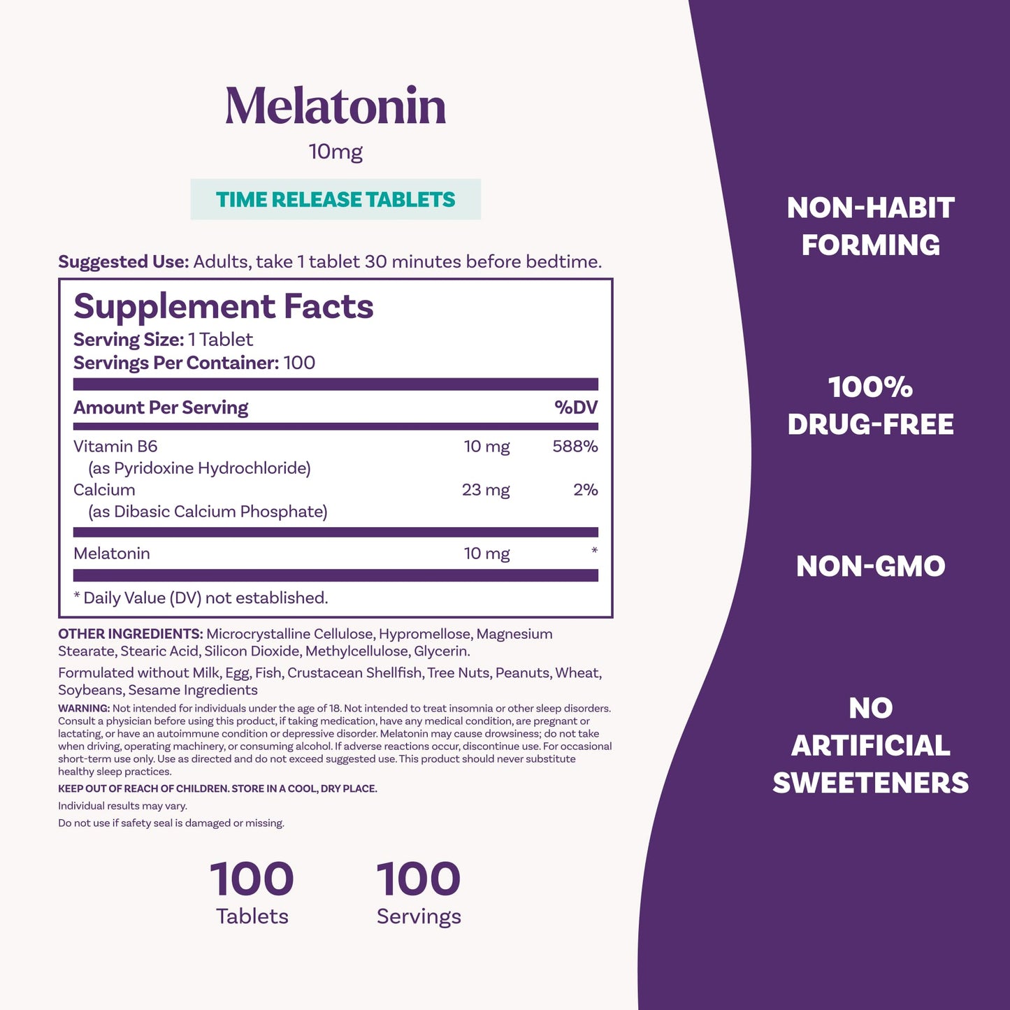 Natrol Melatonin 10mg Time Release Tablets, 100 Count