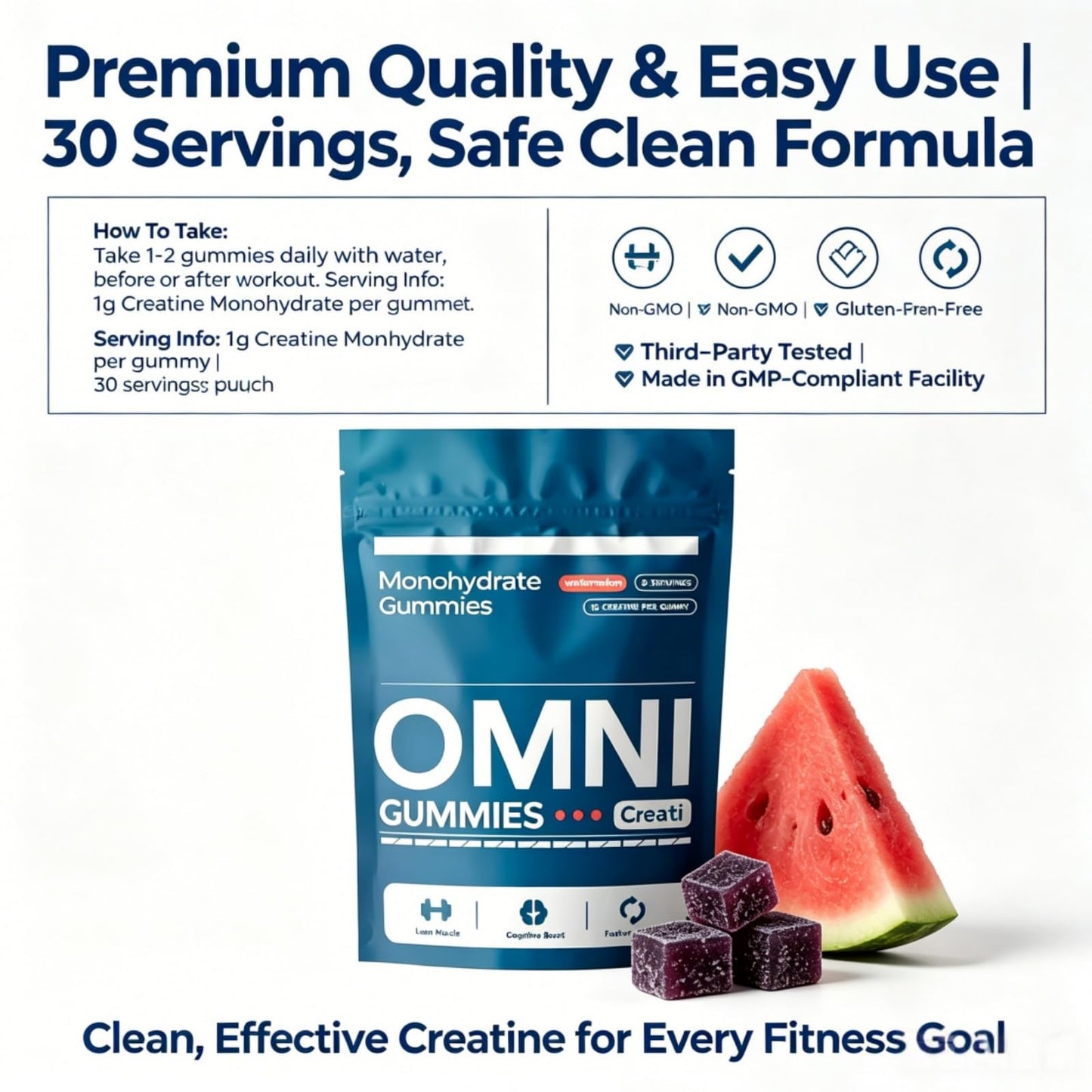 Omni Gummies Creatine Gummy, 30 Count