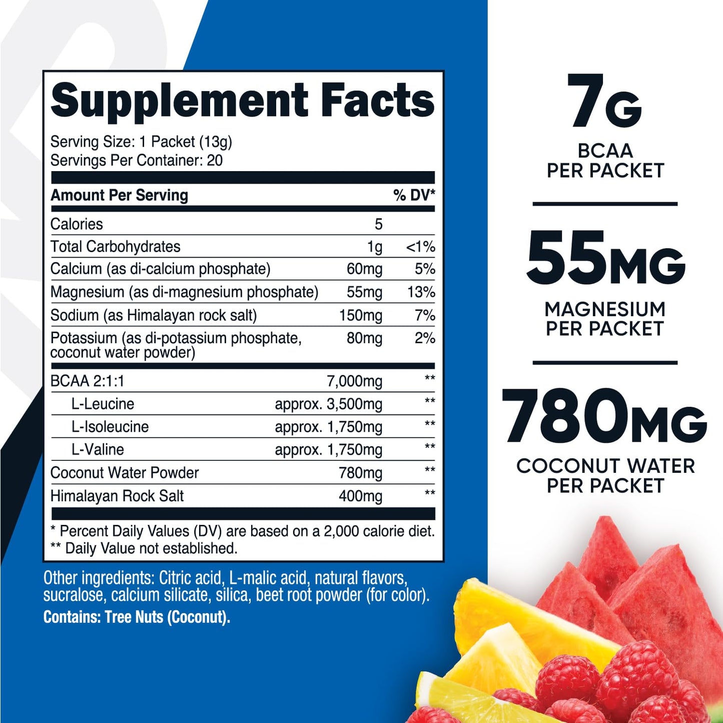 Nutricost BCAA+ Hydration Powder 18