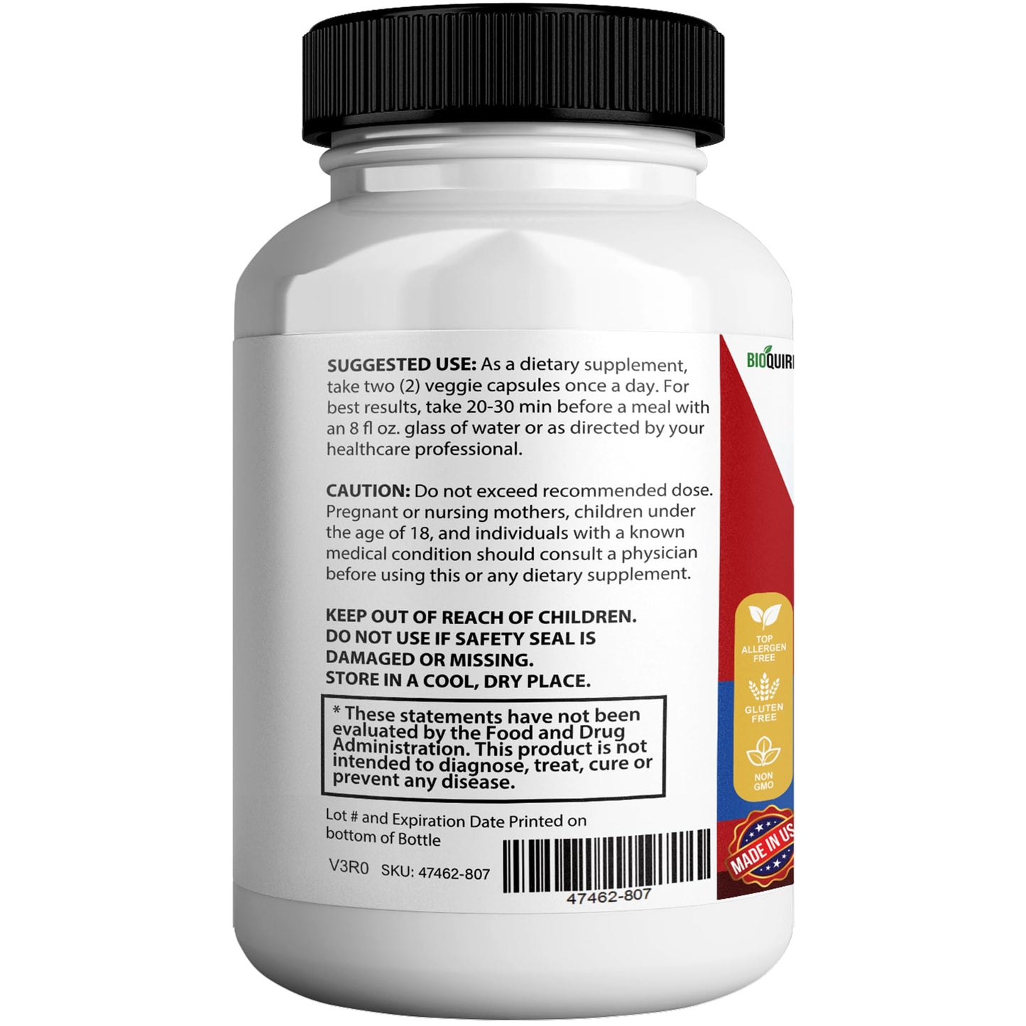 BIOQUIRE Vismax Ultra Vision Support Supplement Capsule 60 Capsules