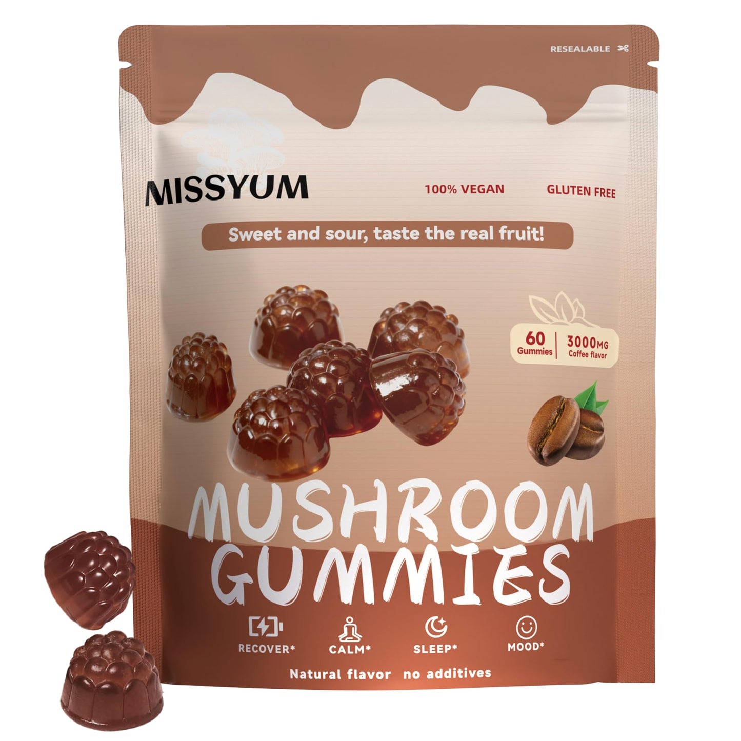 MISSYUM Mushroom Gummies 60 Count